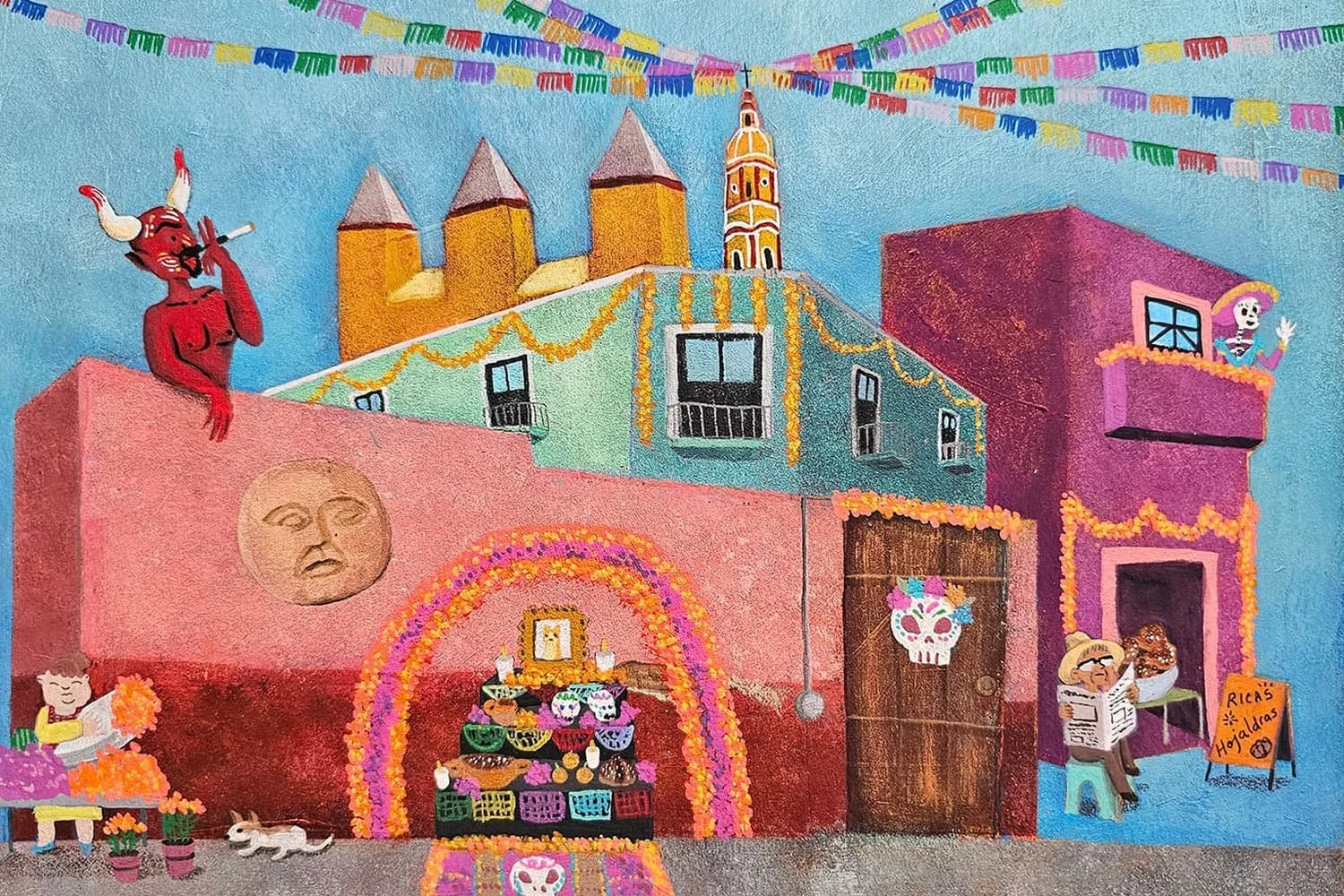 De diablos y calaveras, en Cholula