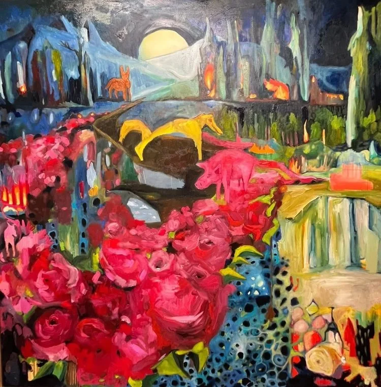 4'x4', oil on canvas, 2024