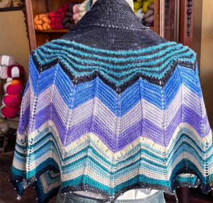 Designed by Joann for Yesterday's Ewes using Main Street Dyehouse yarns