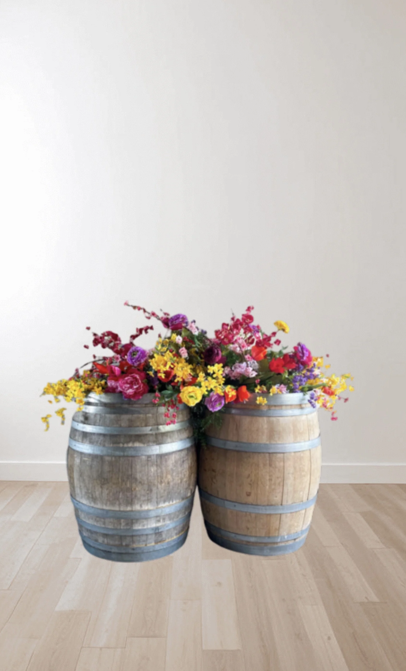 wooden barrels rental