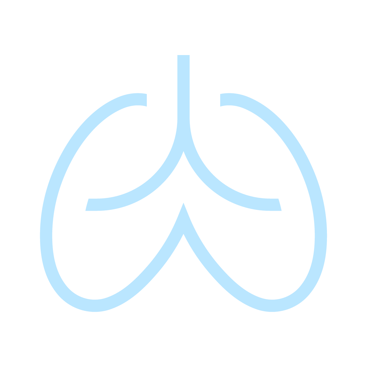 Stylized blue outline of a butterfly with abstract wings on a black background.