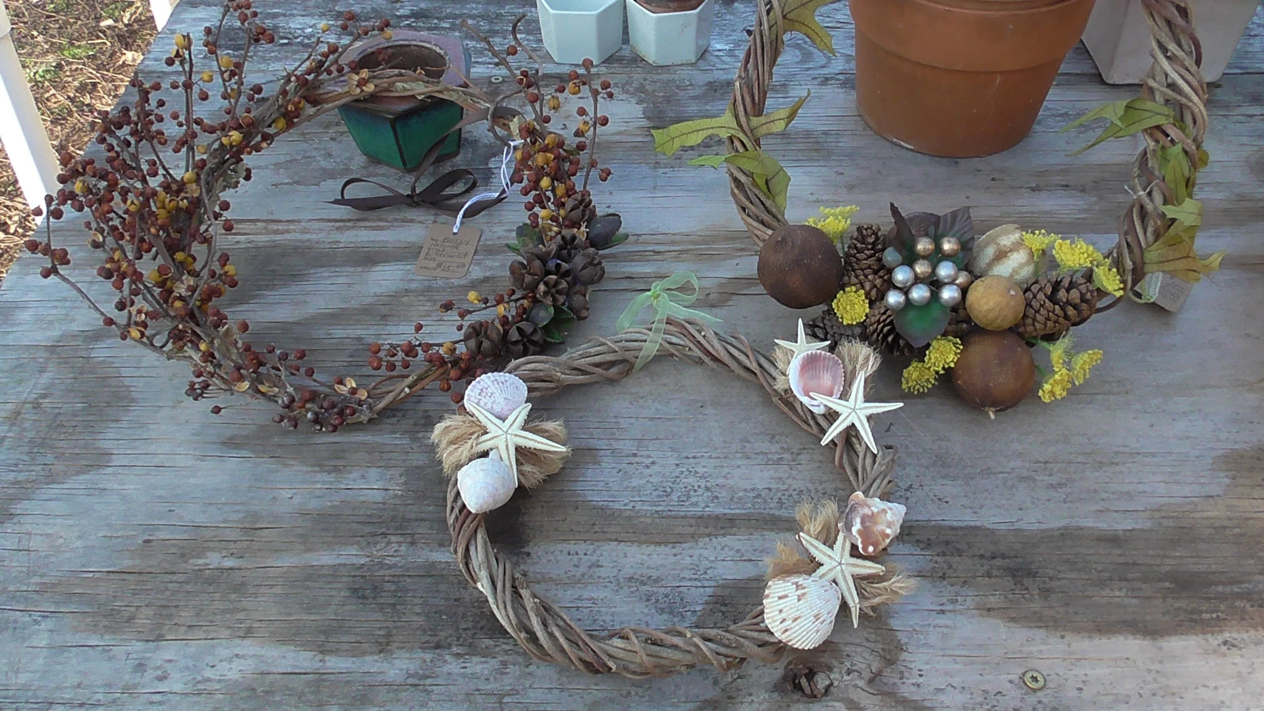 Natural Wisteria Vine Wreaths
