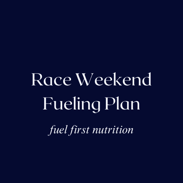 Carb Load Plan