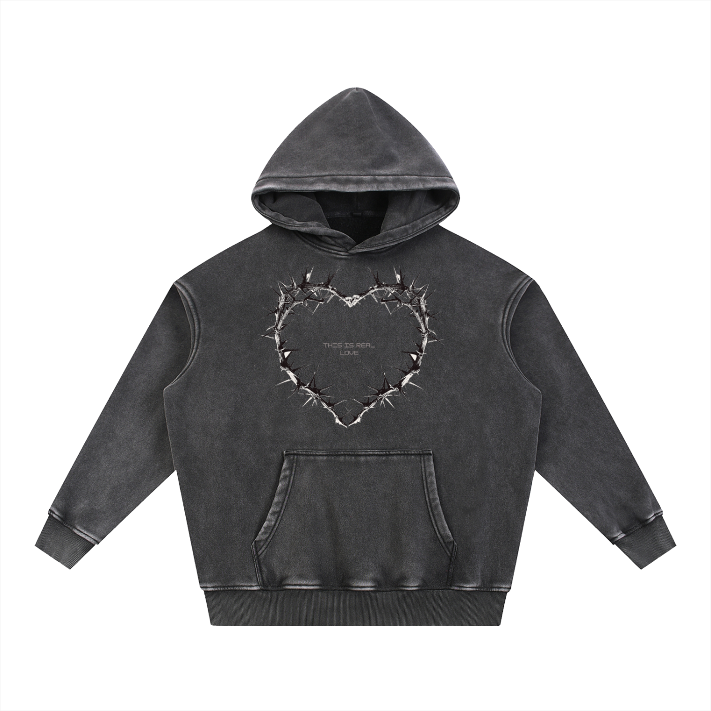 This Is Real Love Fleece Oversize Hoodie