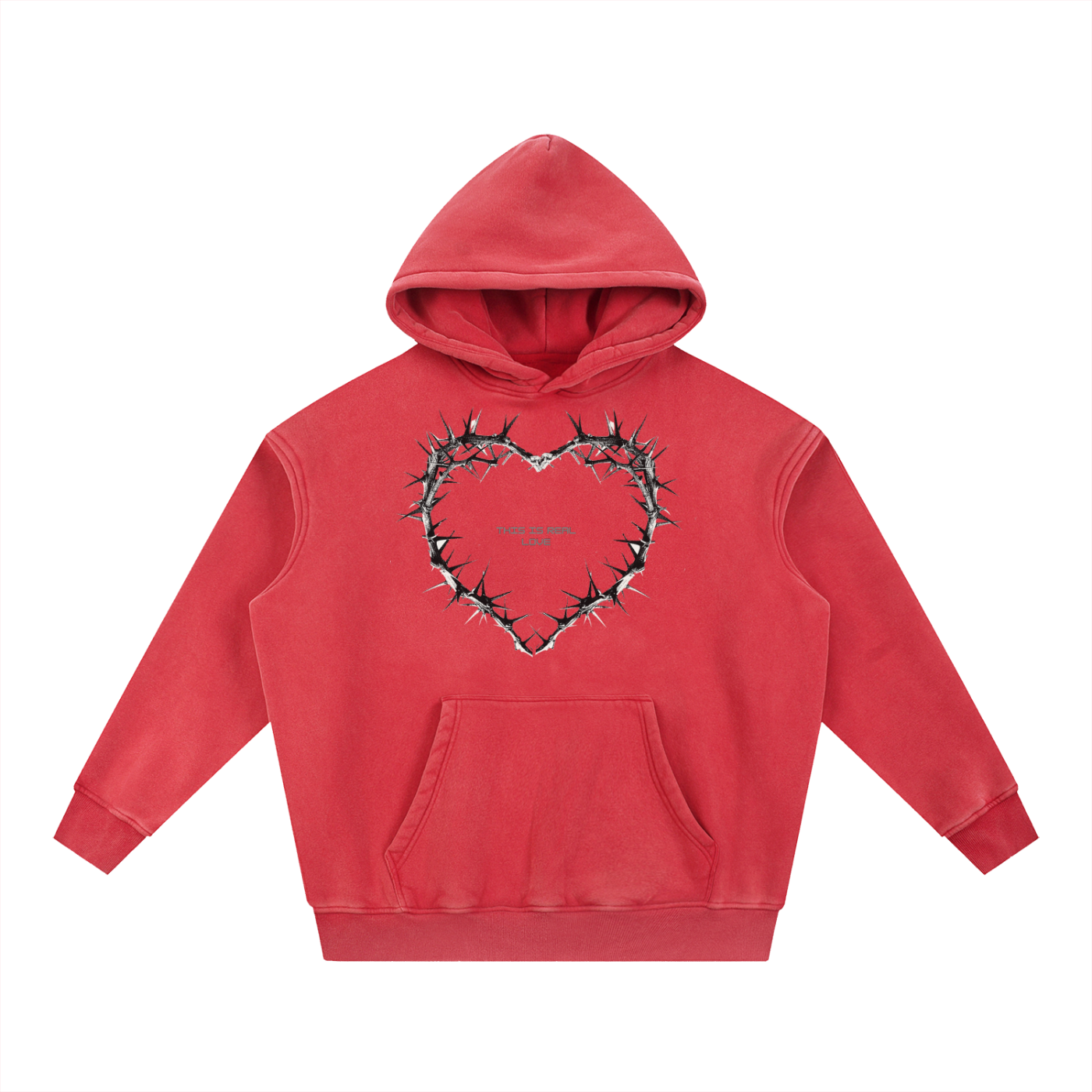 This Is Real Love Fleece Oversize Hoodie