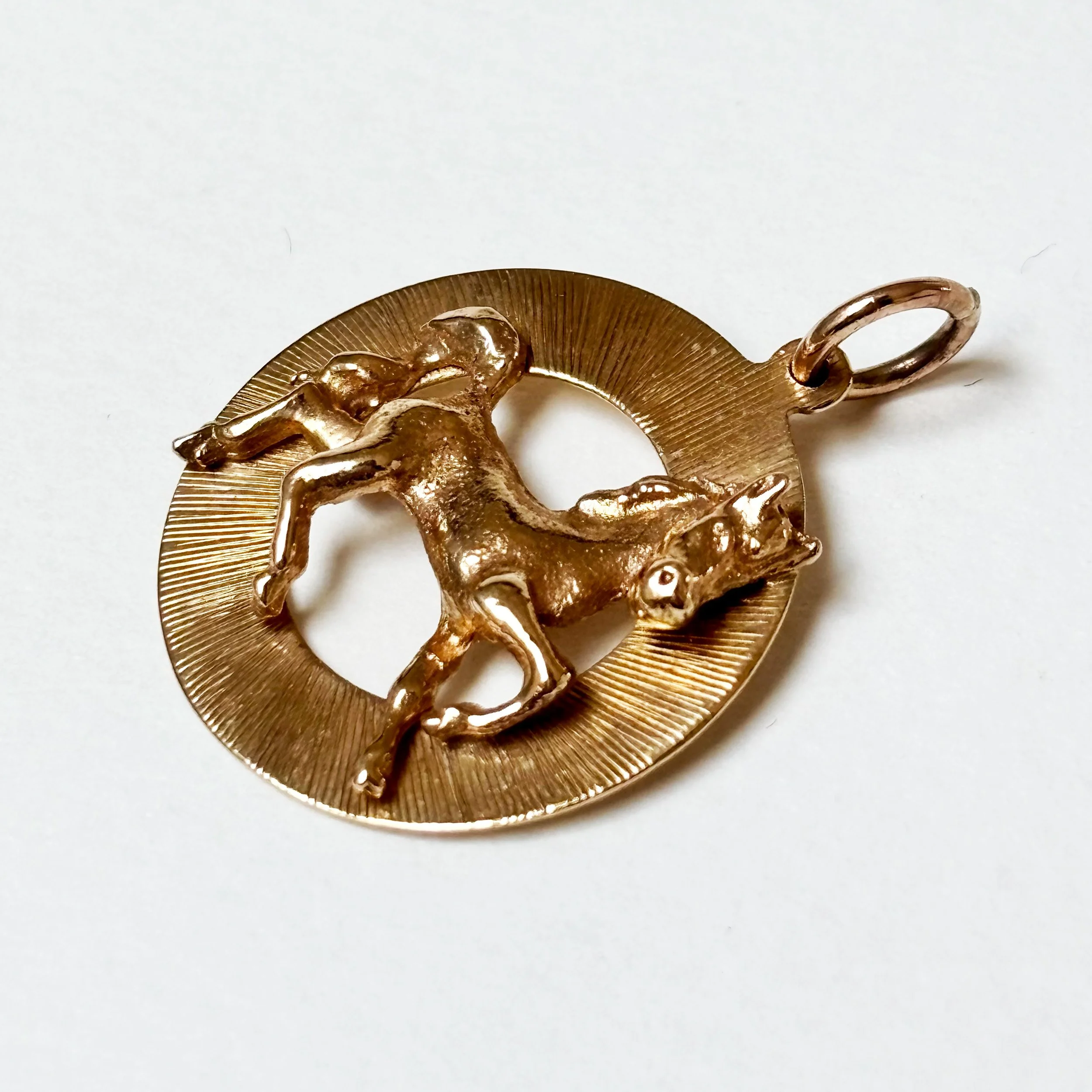 9ct Gold Horse Pendant