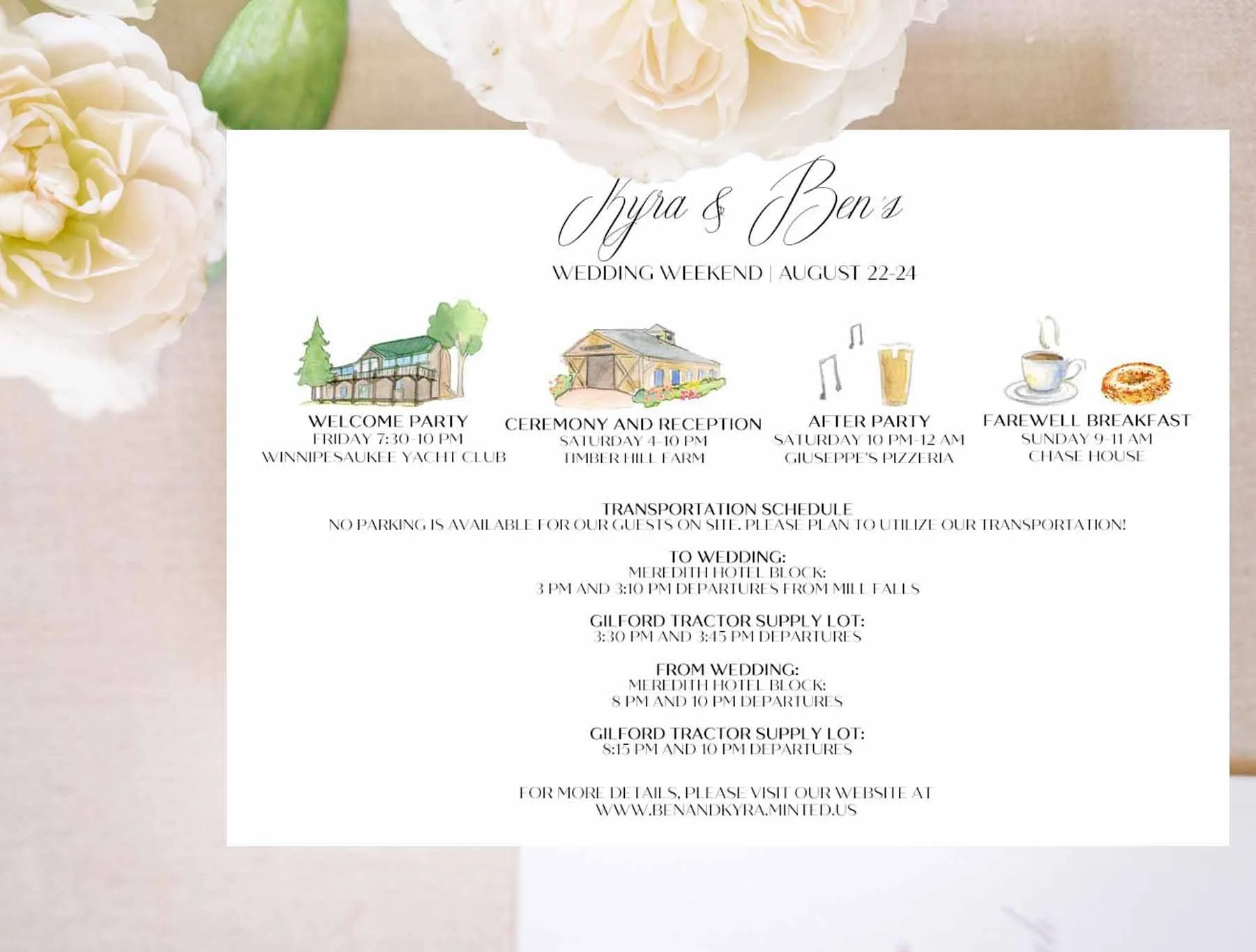 Timber Hill Farm Wedding Invitations by Tying the Knots Studio 3