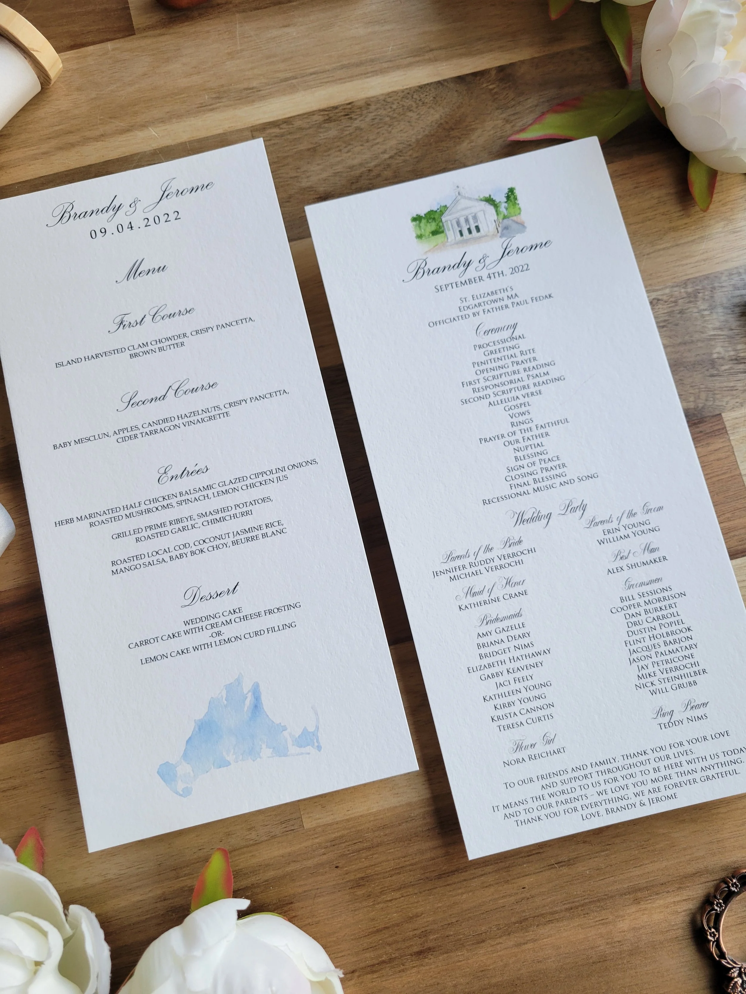 Martha's Vineyard wedding featuring the Old Whaling Church by Tying the Knots Wedding Studio 6