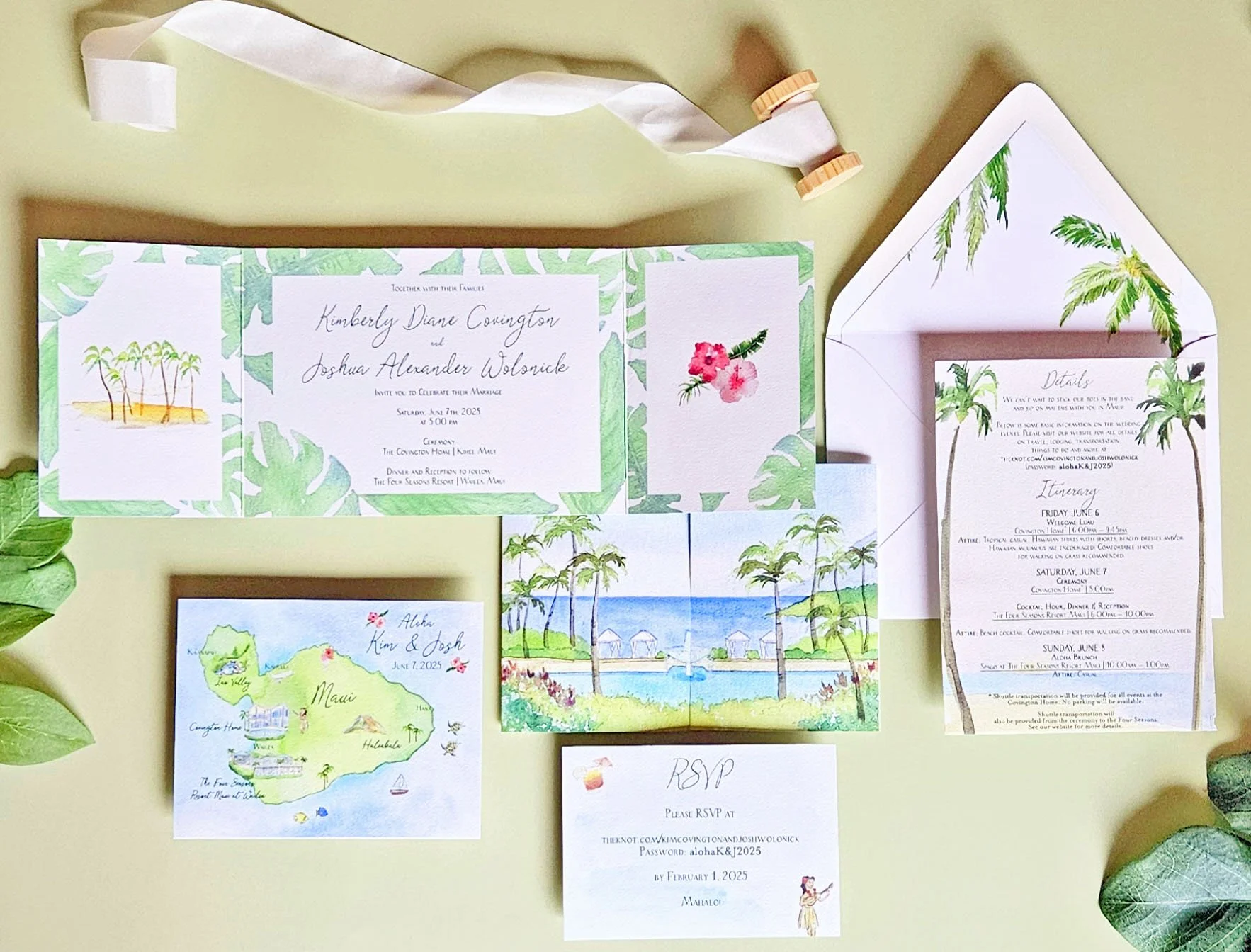Four Seasons Resort Maui at Wailea Wedding Invitations by Tying the Knots 3