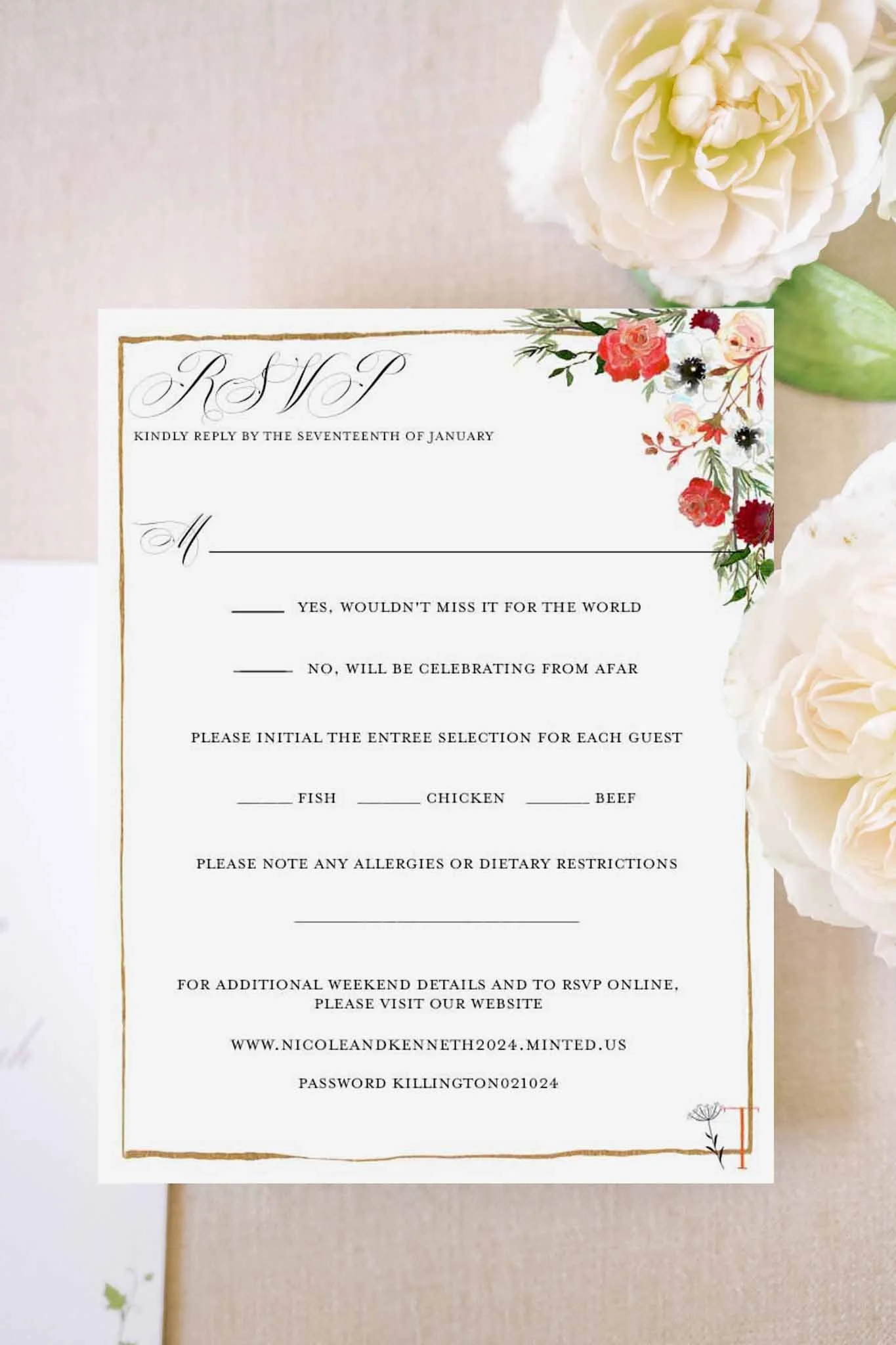 Vermont RSVP Card 14