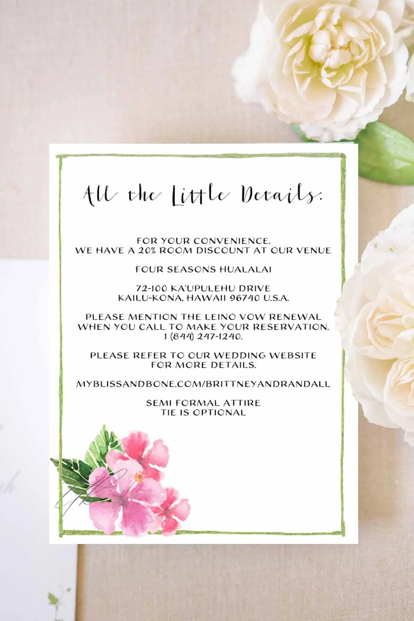Hawaii Details Card 2
