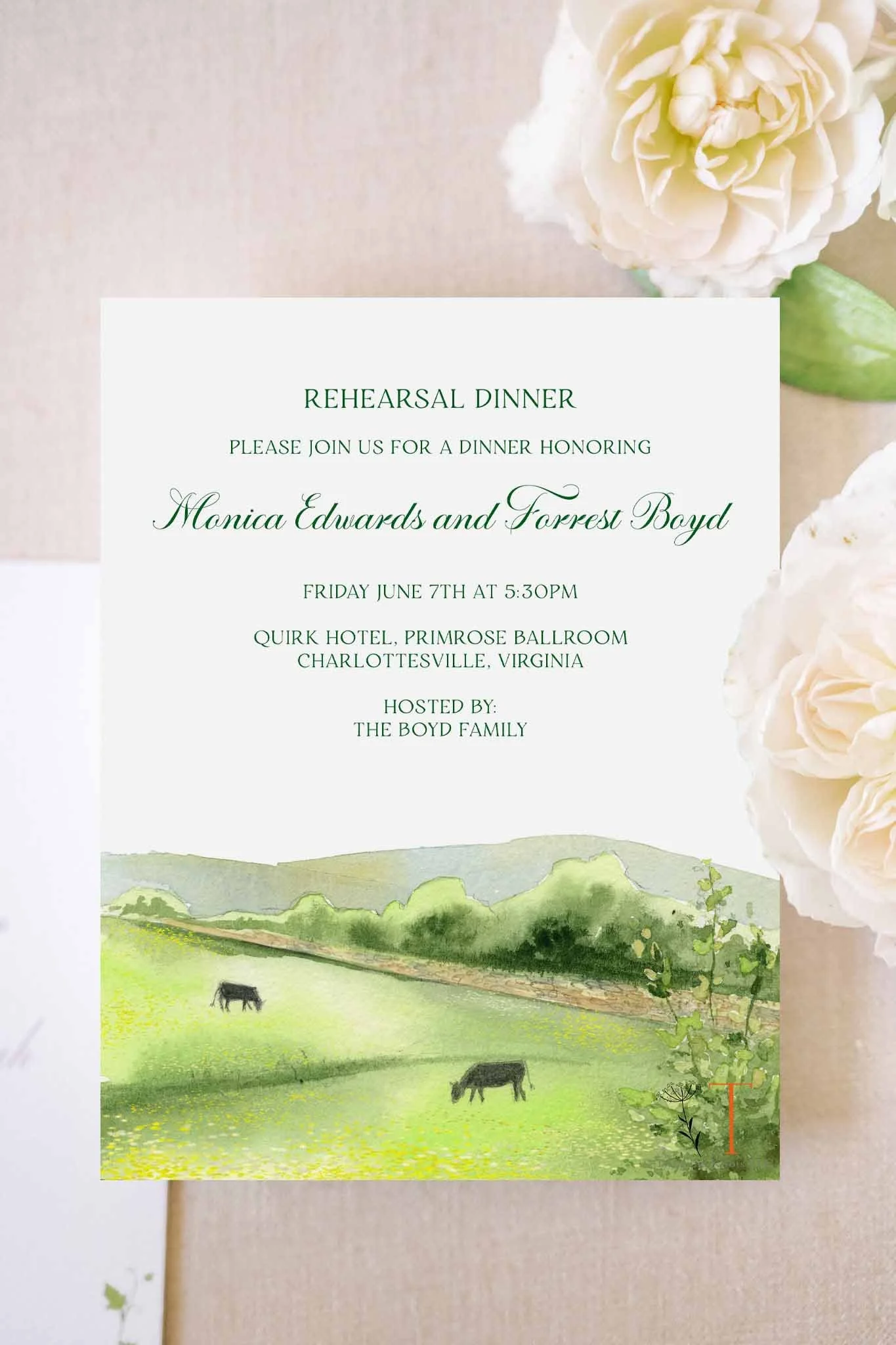 Virginia Rehearsal Dinner 1