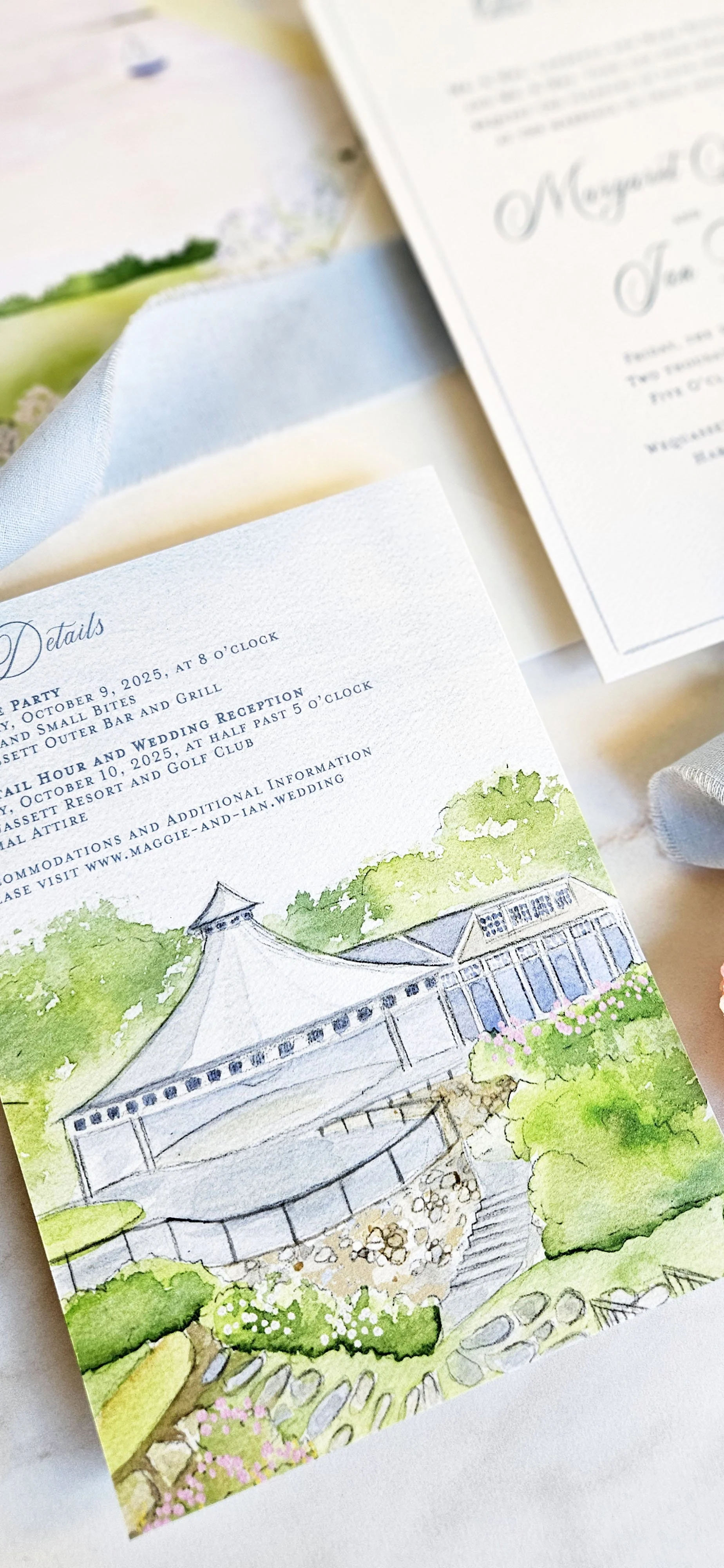 Nautical flag customizable wedding invitations by Tying the Knots 4