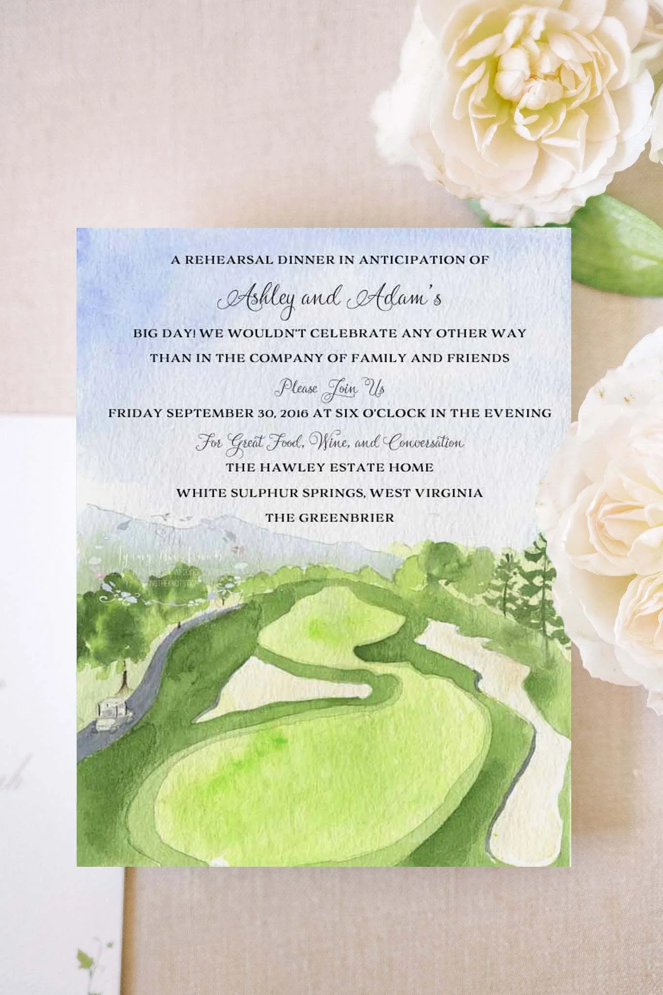 Greenbrier Rehearsal Dinner 1