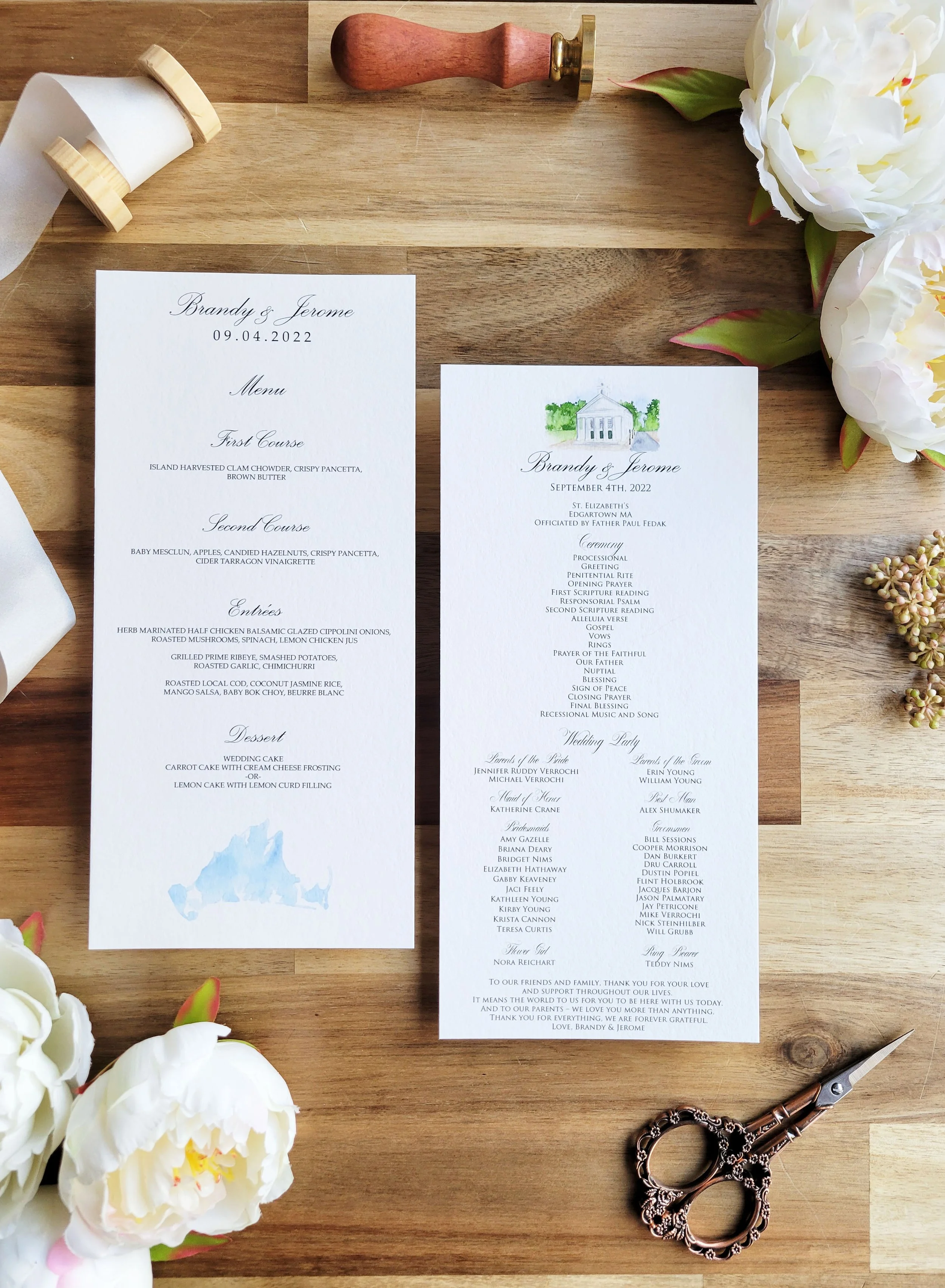 Martha's Vineyard wedding featuring the Old Whaling Church by Tying the Knots Wedding Studio 5