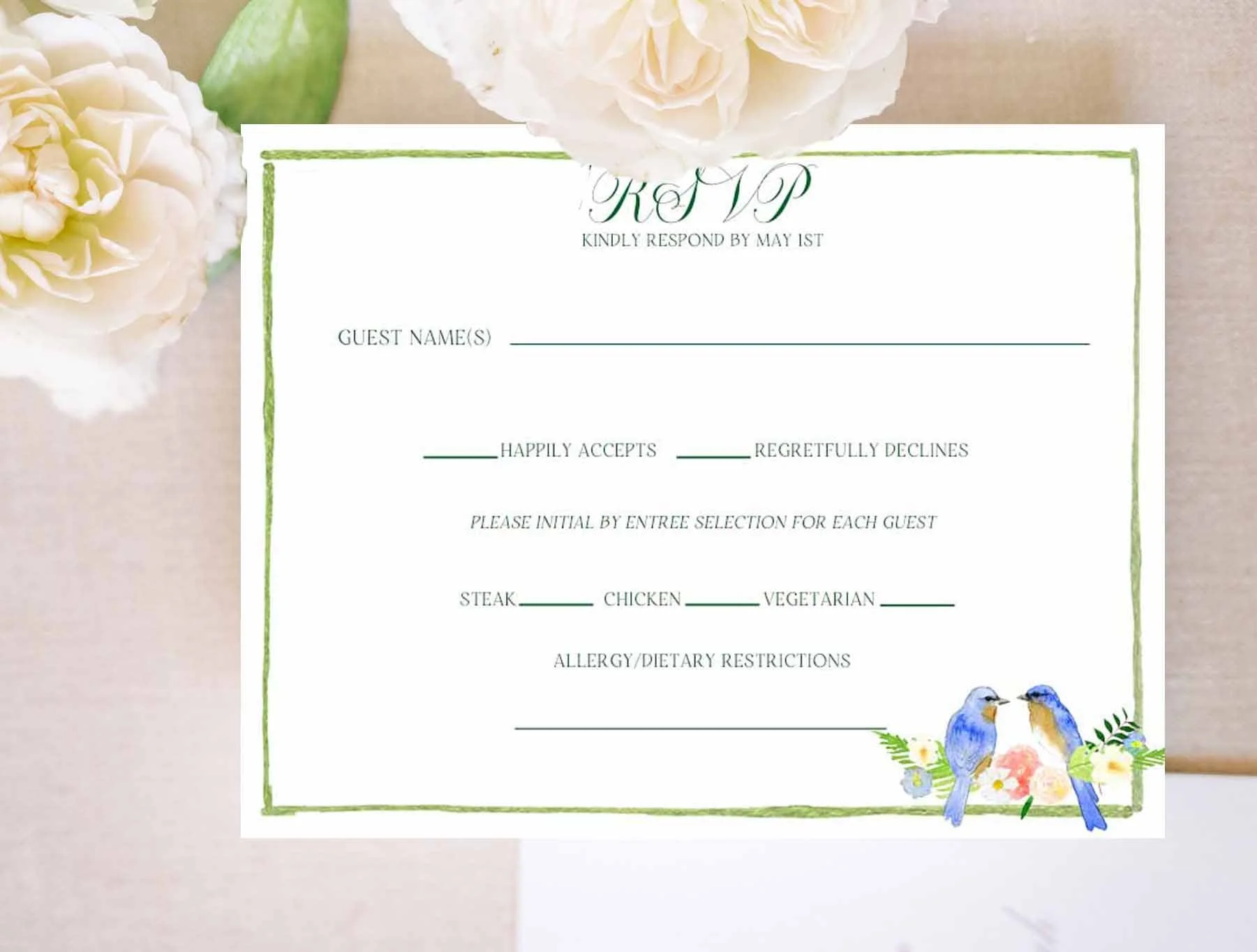 Virginia RSVP Card 3 *customizable with our pet gallery