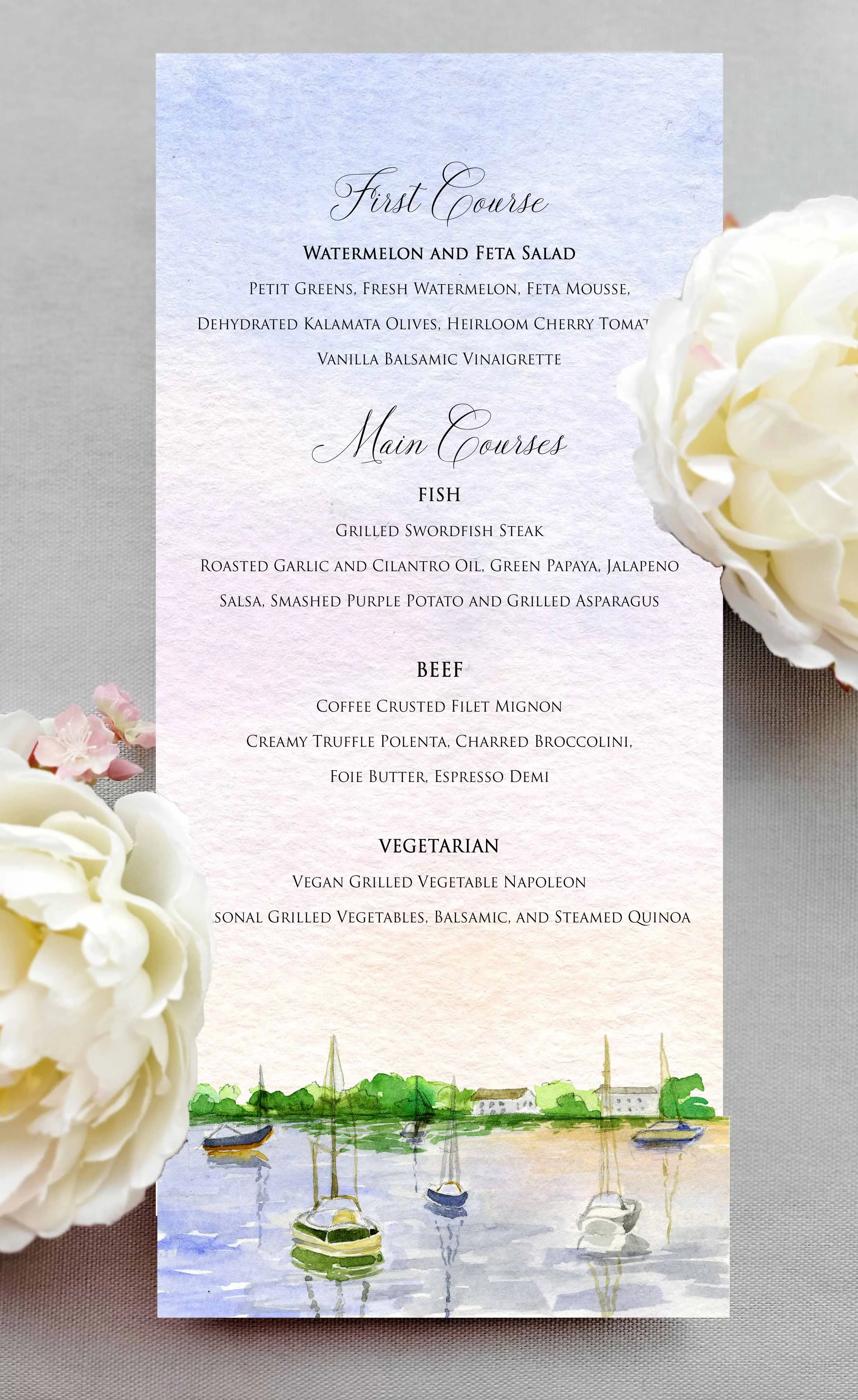 Southold New York Wedding Invitations featuring Peconic Bay Yacht Club by Tying the Knots Wedding Studio 4