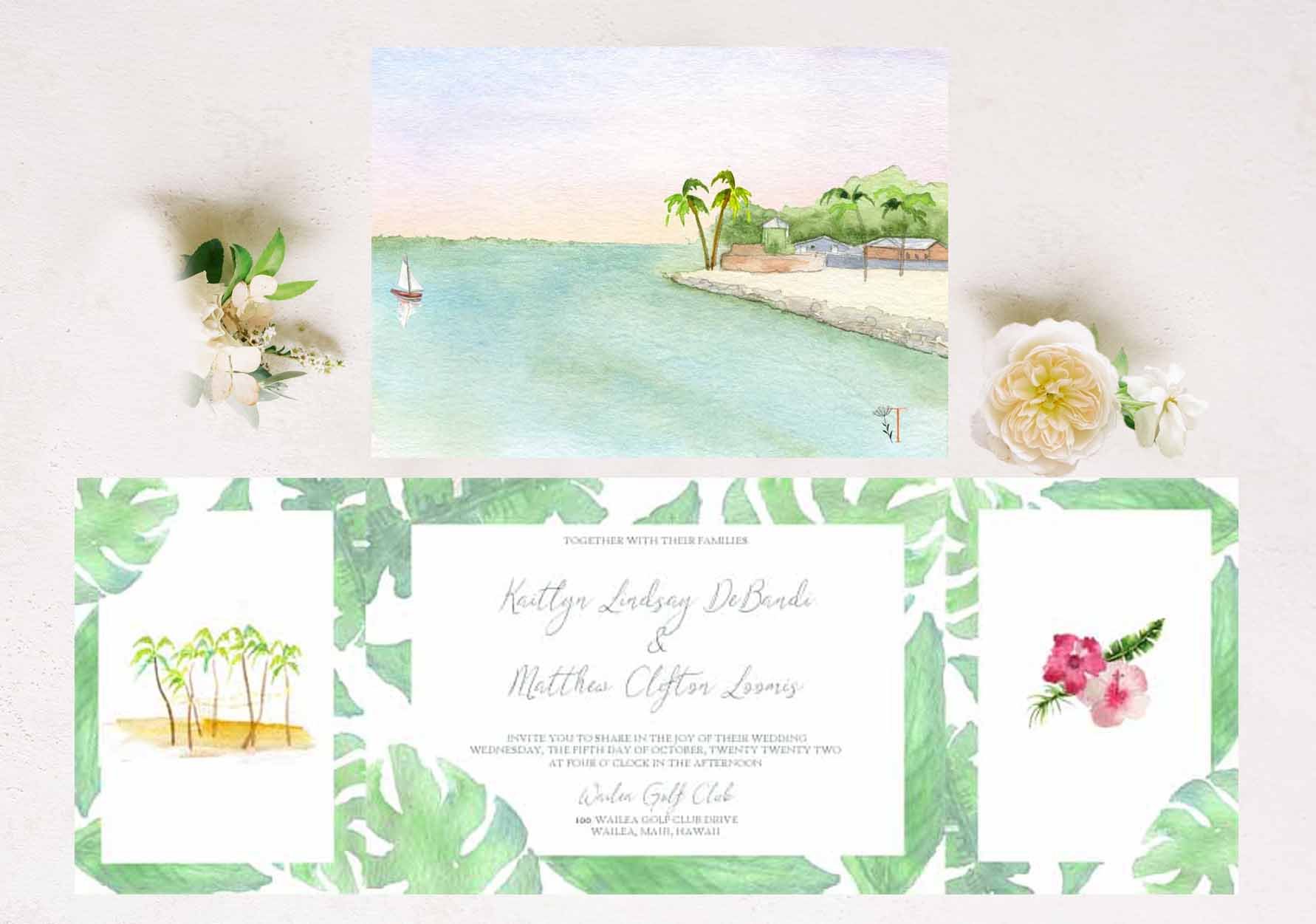 Florida FOLDED Invitation 5 + $8