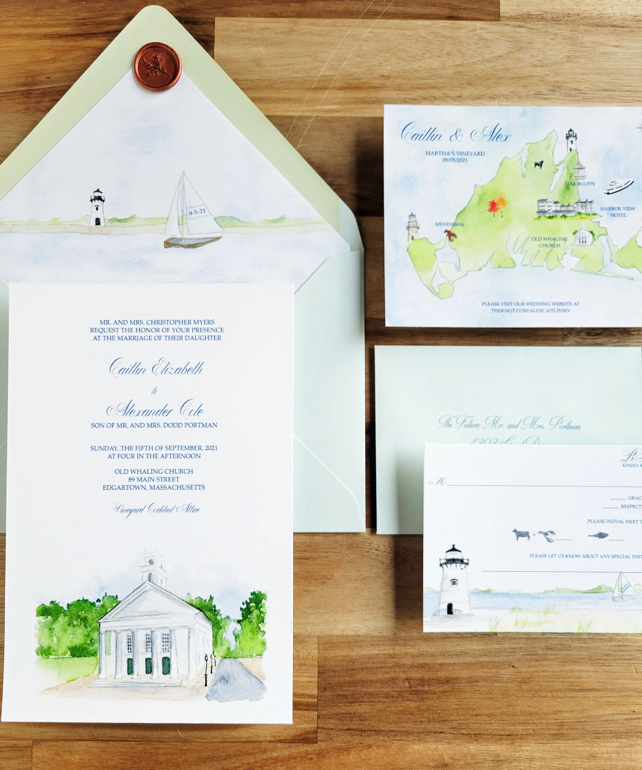 Martha's Vineyard wedding featuring the Old Whaling Church by Tying the Knots Wedding Studio