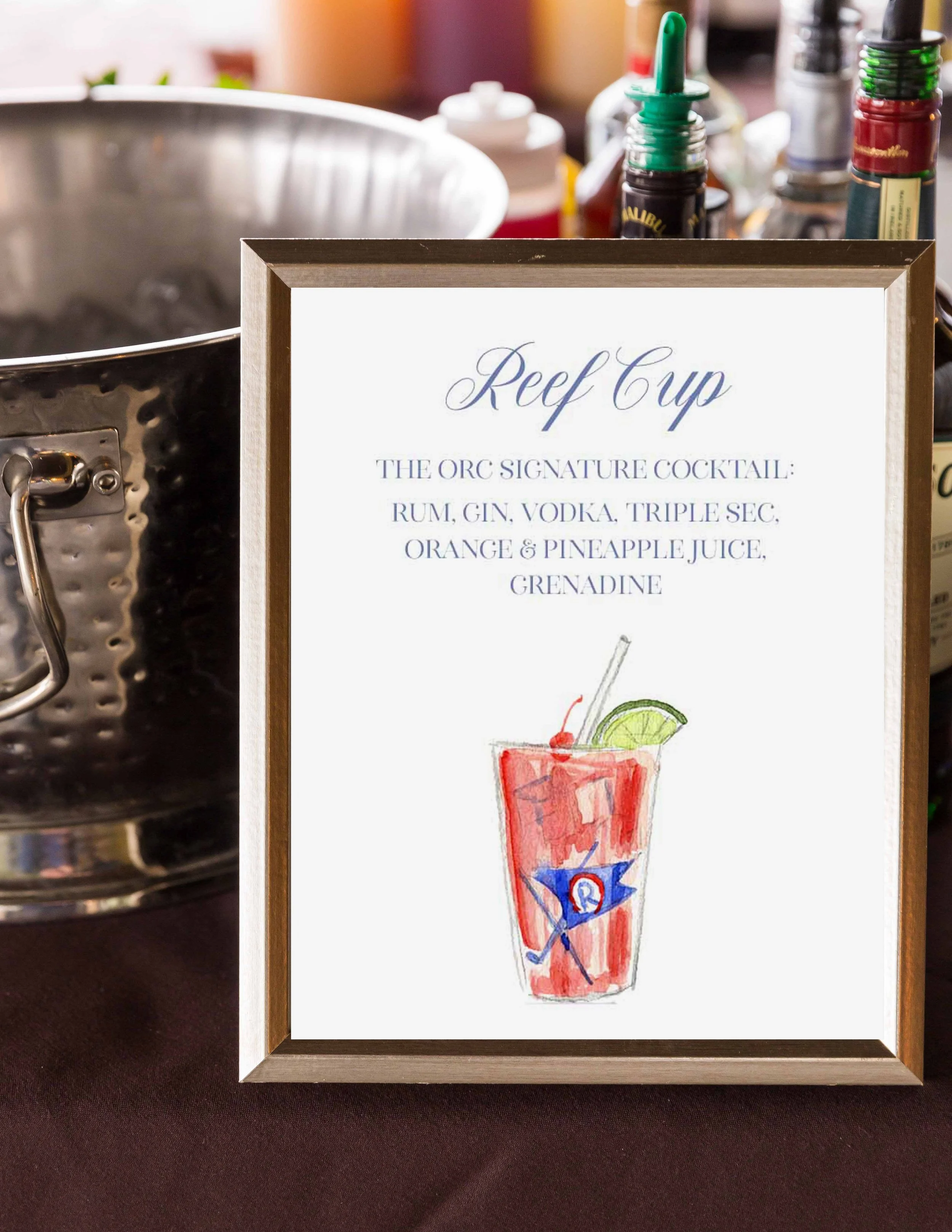 LAYOUT 2: Drink Title, Drink Ingredients, Drink Image