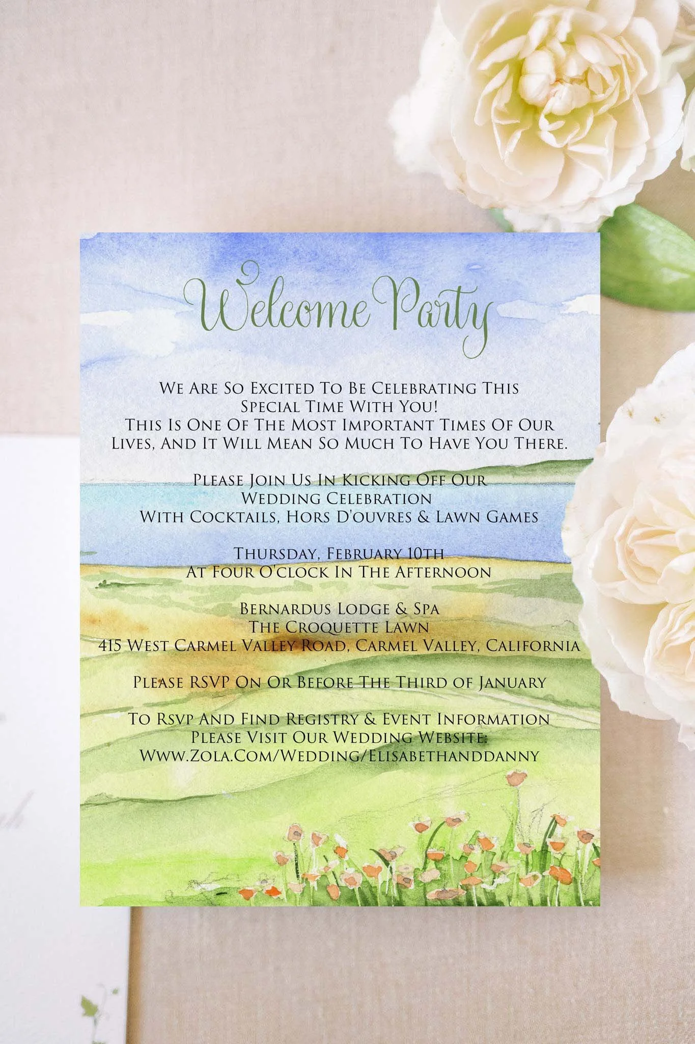 Welcome party Elizabeth and Danny Bernardus lodge carmel valley photo.jpg