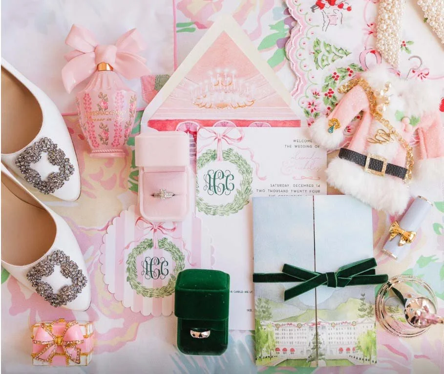 The Greenbrier Holiday Wedding Invitations