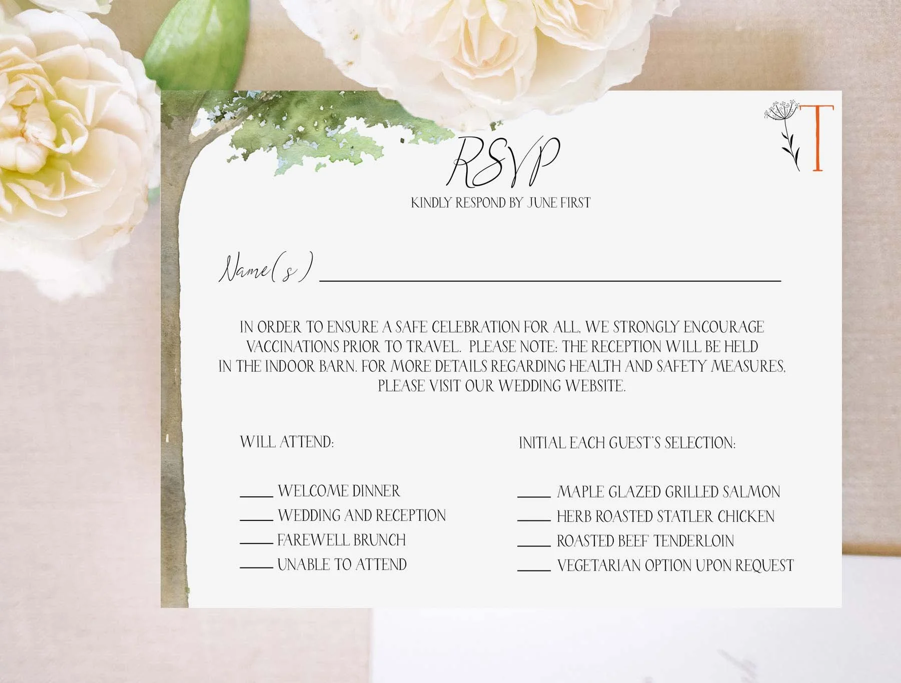 Vermont RSVP Card 10