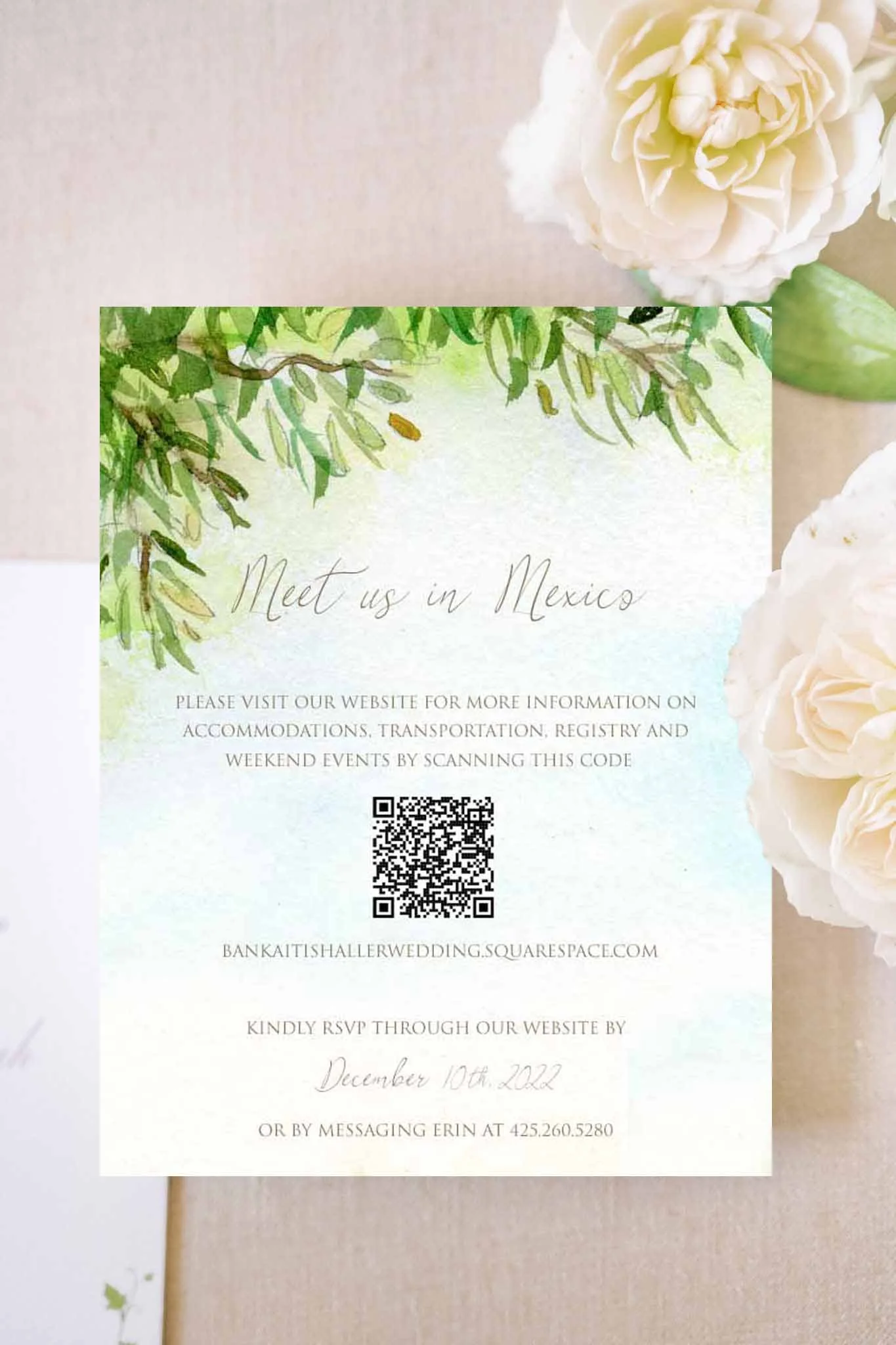 Mexico RSVP Card 8