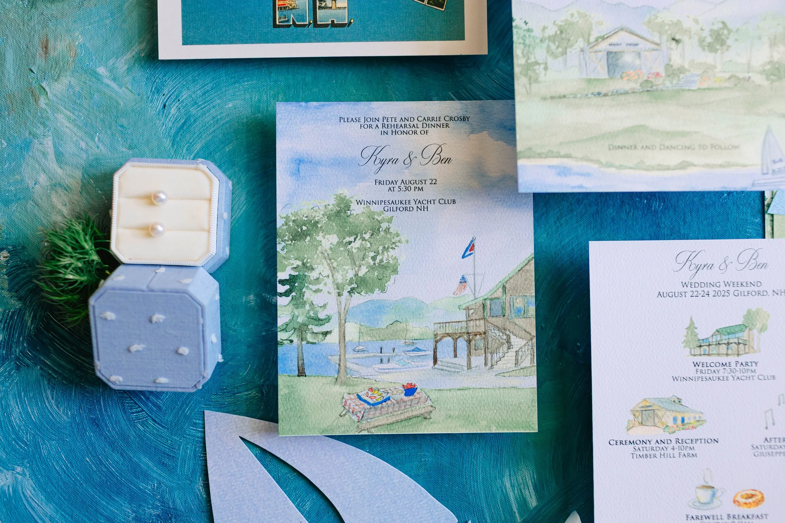 Timber Hill Farm Wedding Invitations by Tying the Knots Studio 6