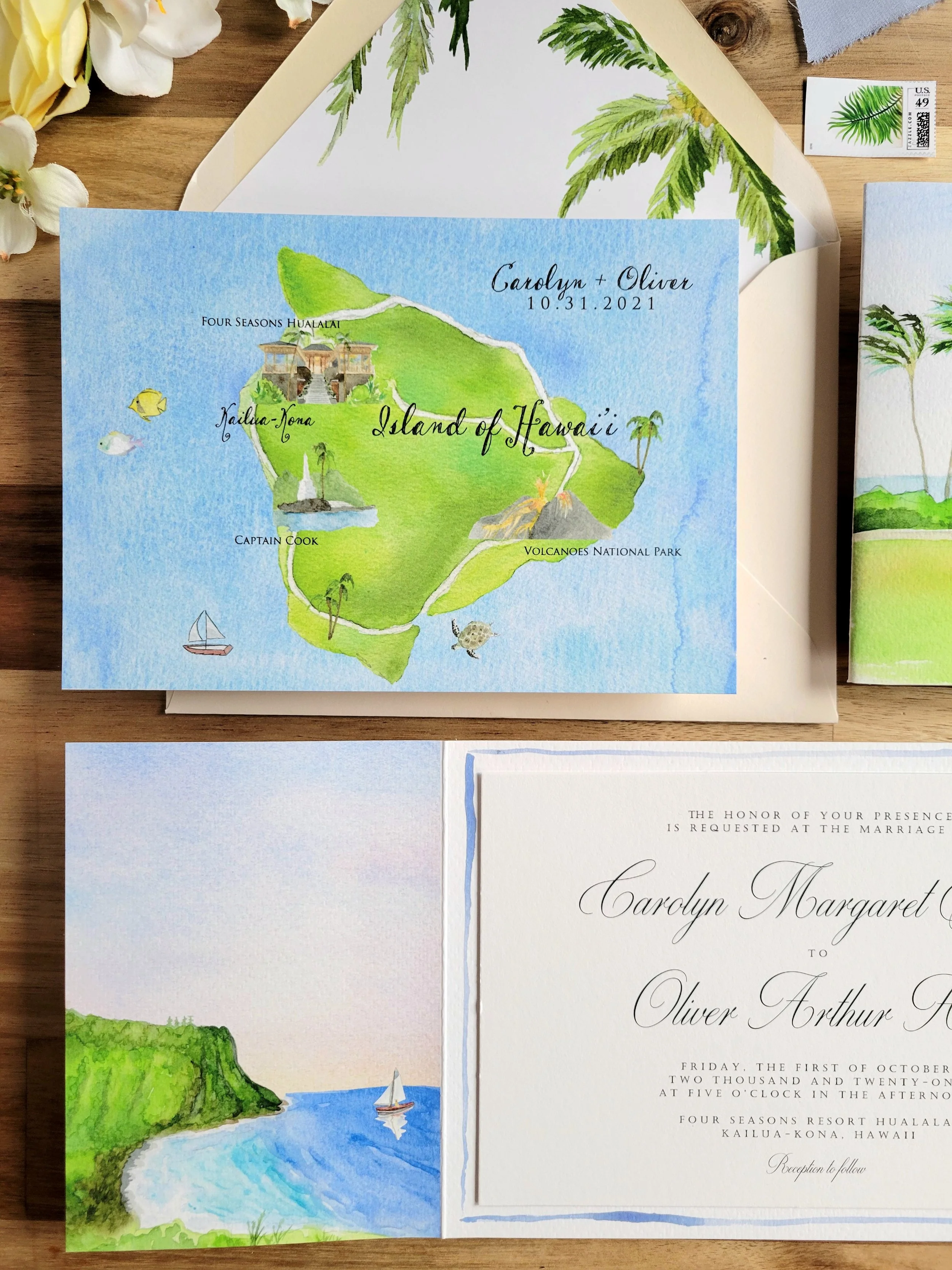 Four Seasons Resort Hualalai Wedding Map by Tying the Knots 1
