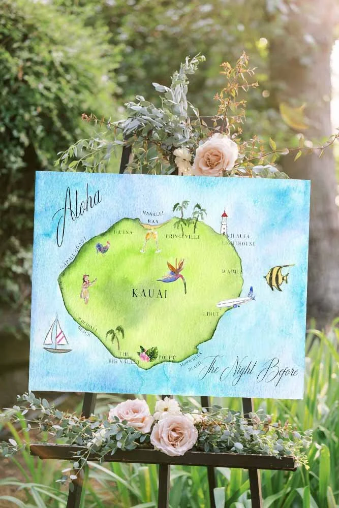 Welcome Dinner Sign Hawaii by tying the knots.jpg