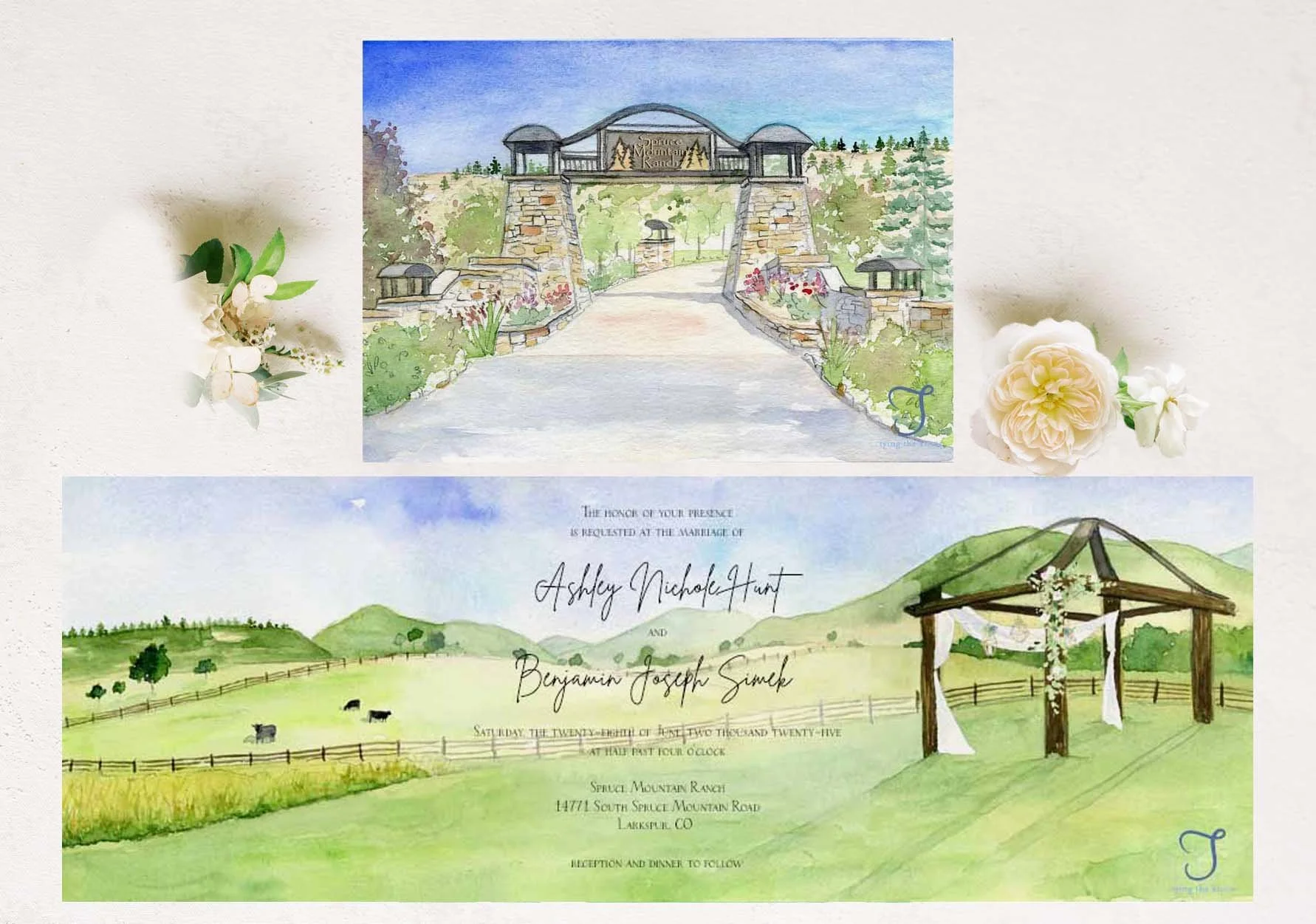 Colorado FOLDED Invitation 2 + $8