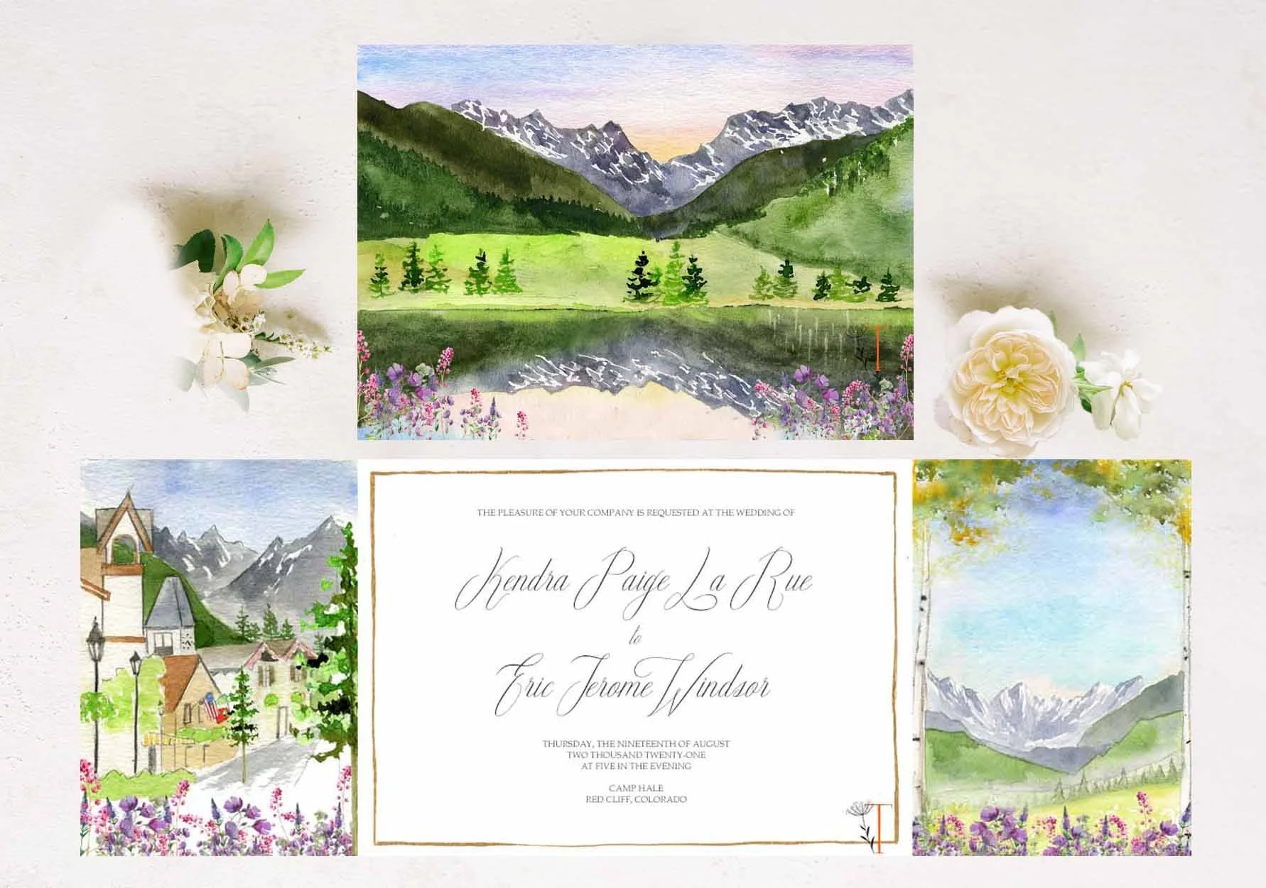 Colorado FOLDED Invitation 1 + $8