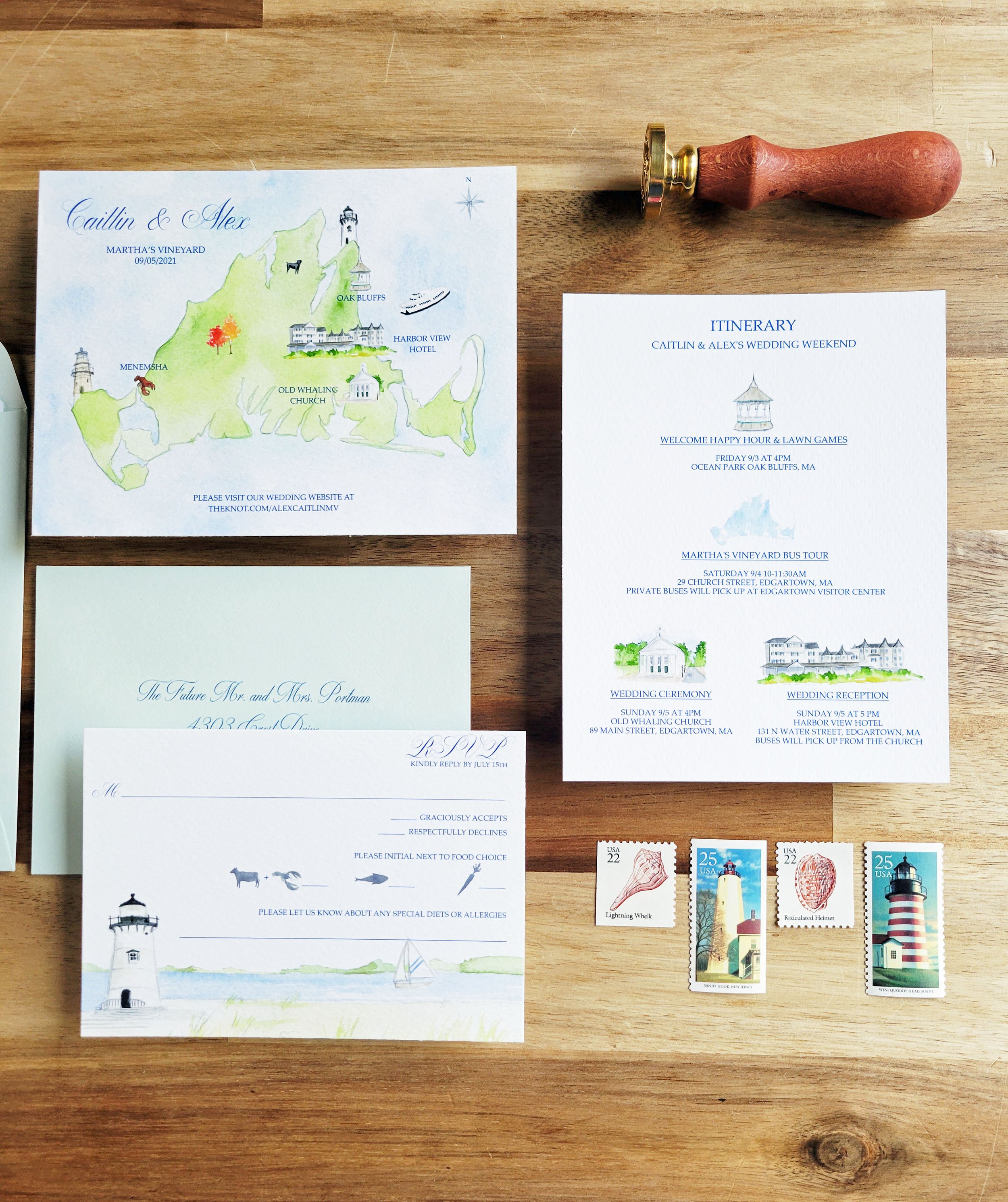 Martha's Vineyard wedding featuring the Old Whaling Church by Tying the Knots Wedding Studio 4