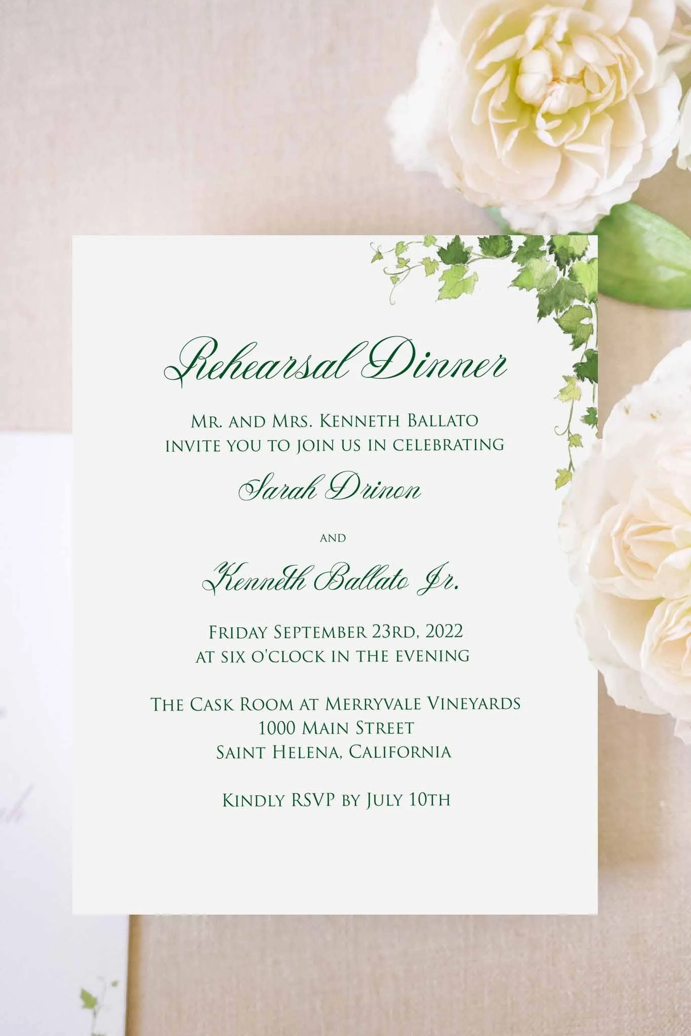 California Rehearsal Dinner 2