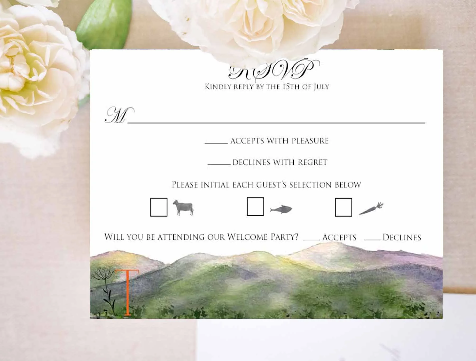 Vermont RSVP Card 1