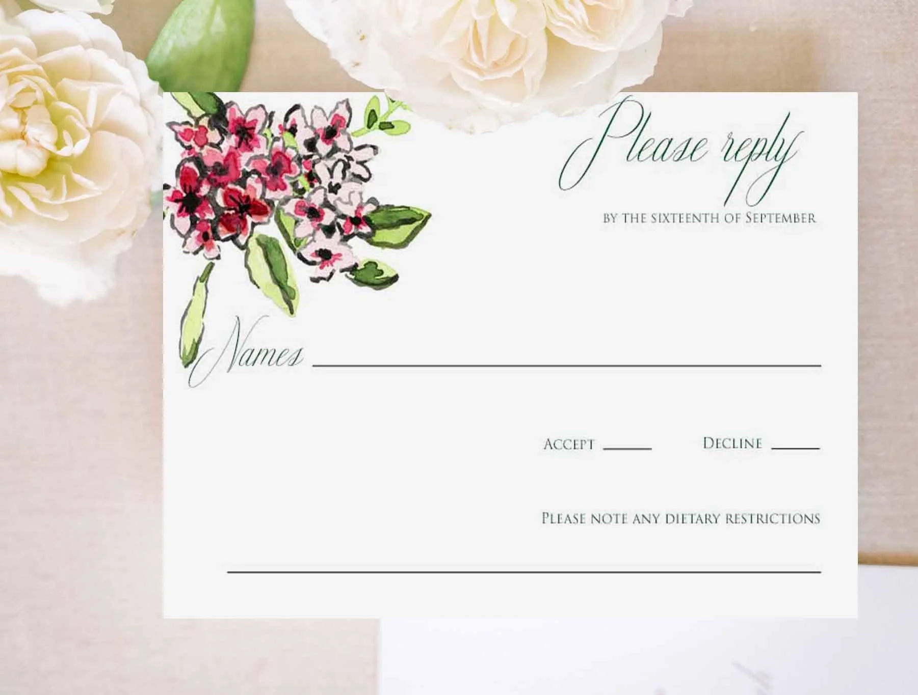 Greenbrier RSVP Card 2