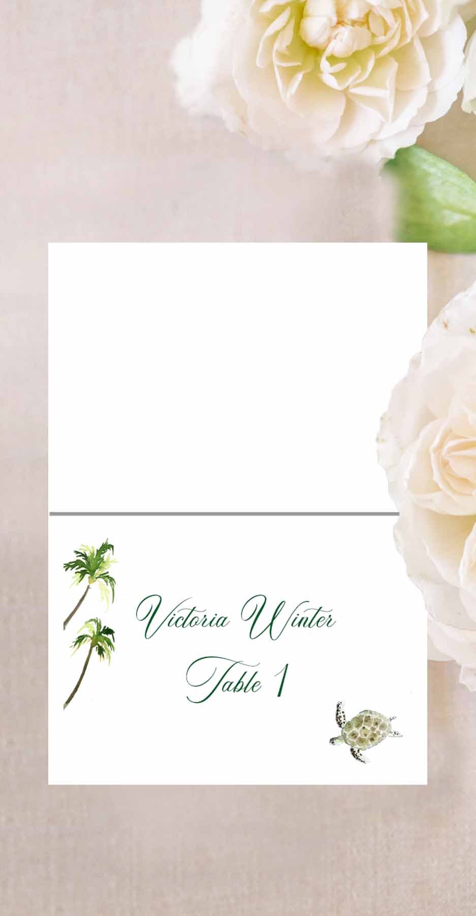 Virgin Gorda Rosewood Little Dix Bay British Virgin Island wedding invitation set featuring customizable vibrant watercolors and island theme by Tying the Knots Wedding Studio 12