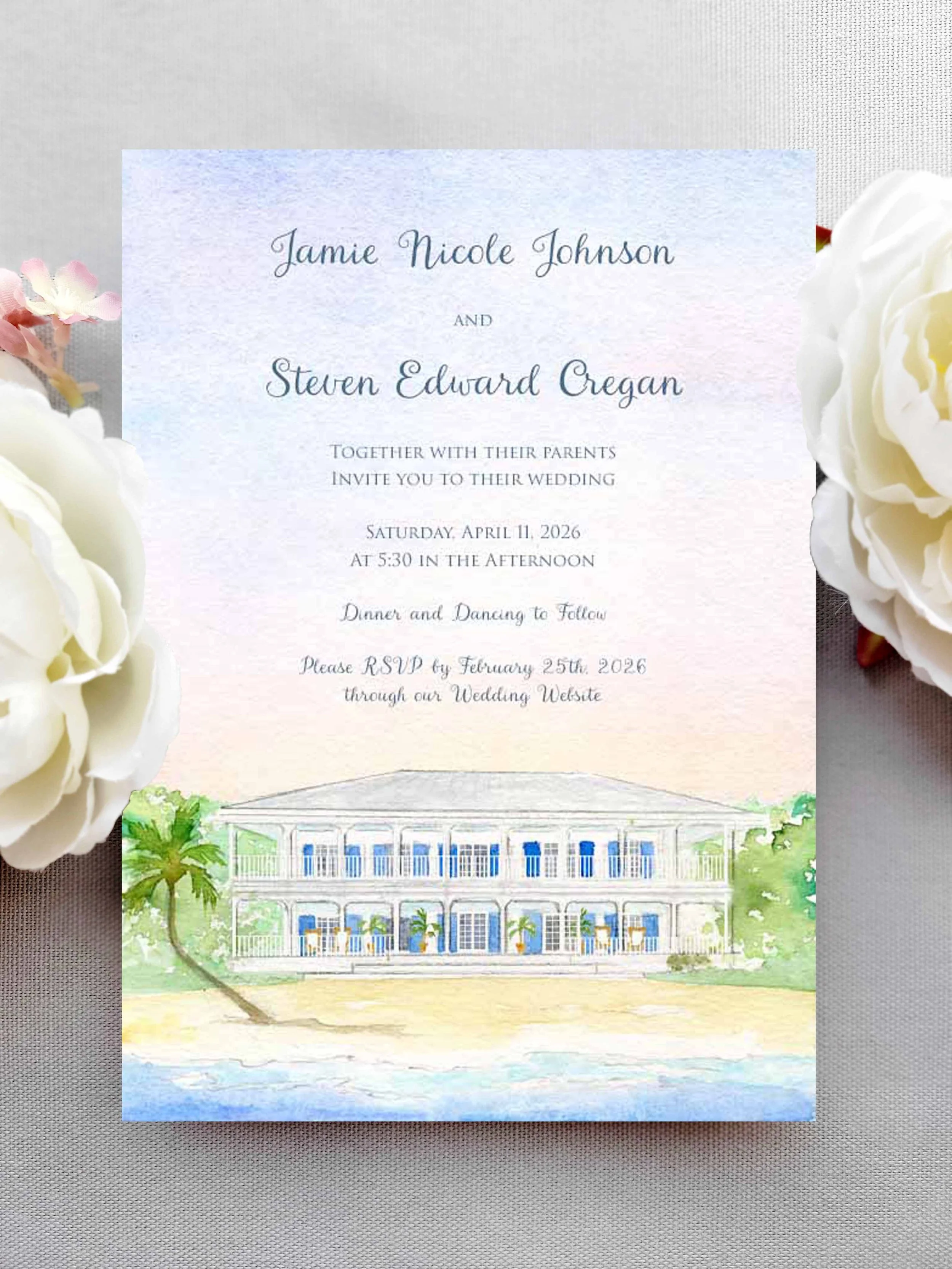 Bride and Groom's parents hosting, less formal