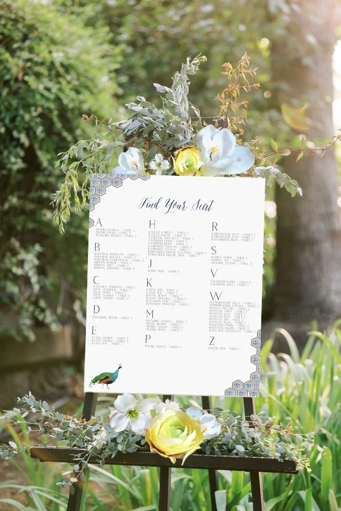 Seating Chart Acre Wedding San Jose Del Cabo by Tying the Knots Studio