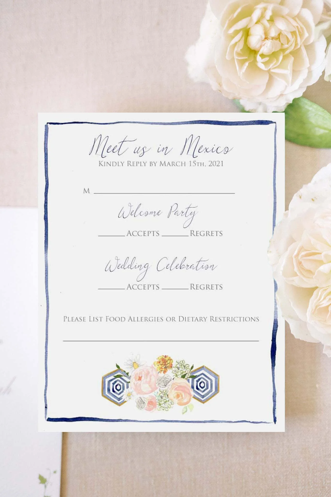 Mexico RSVP Card 11
