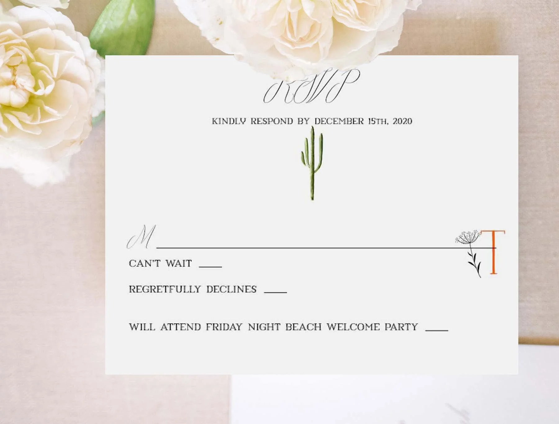 Mexico RSVP Card 10
