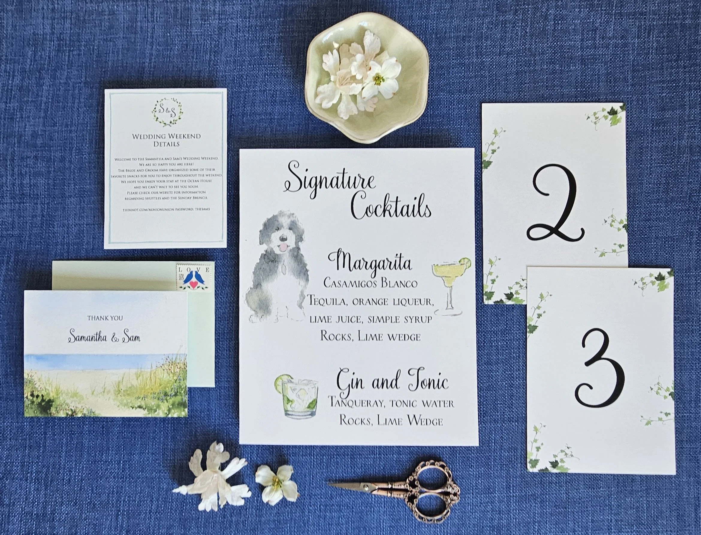 The Crane Estate wedding invitations by Tying the Knots Wedding Studio 6