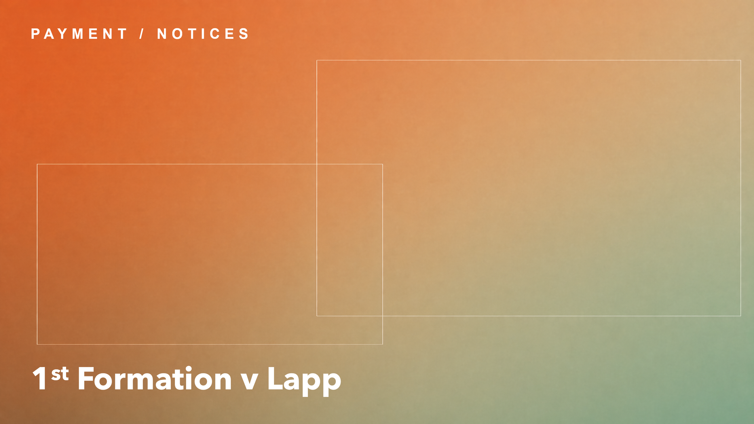 Payment applications must be clear before they can protect cashflow
