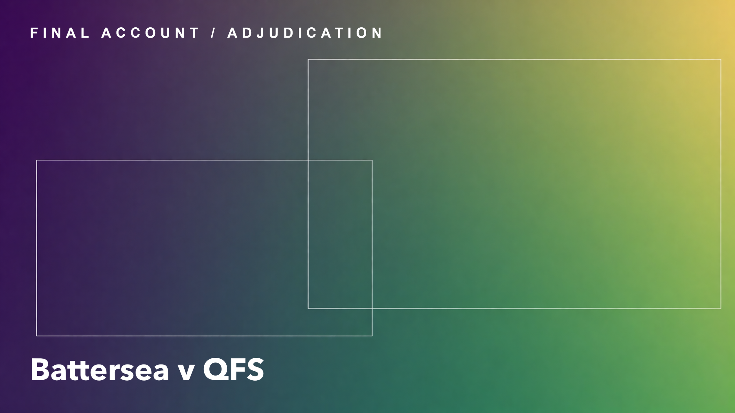 Final account adjudications require procedural control.