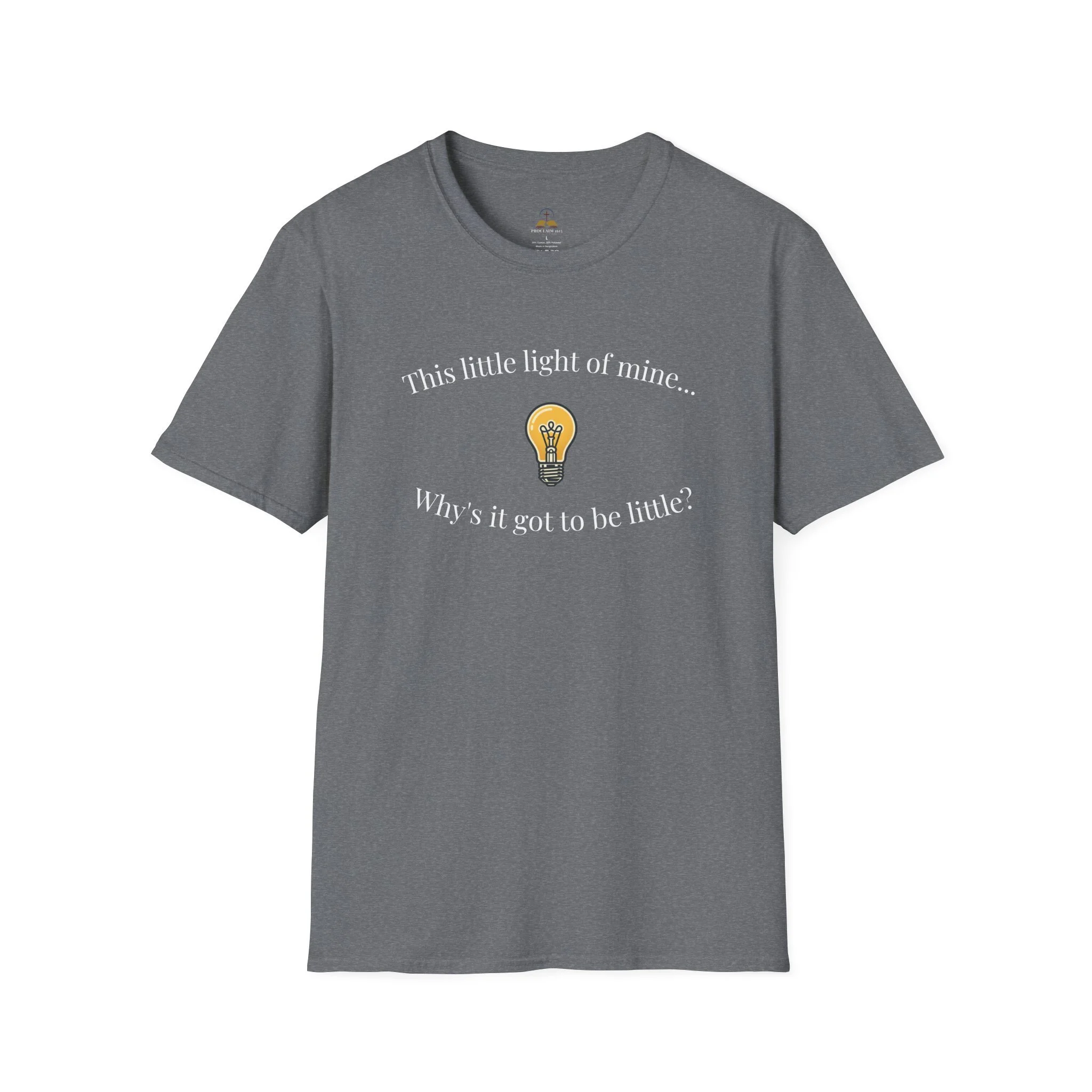 'This Little Light of Mine' Lightbulb Graphic T-Shirt