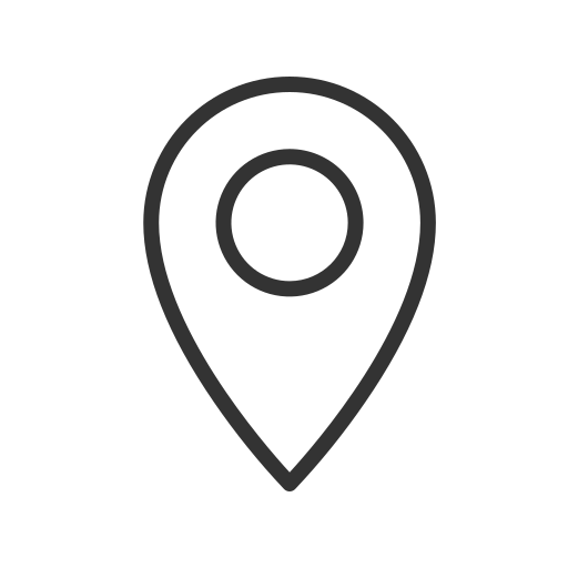 Icône de localisation sur une carte
