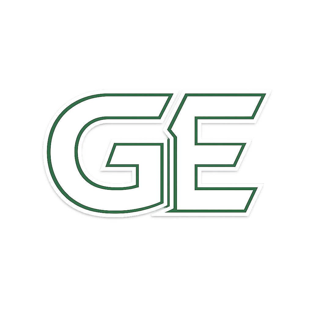 The logo of the Green Bay Packers football team, with a stylized 'G' in green and white on a black background.