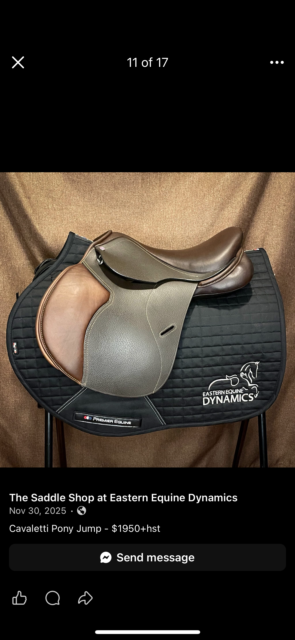Cavaletti Pony Jump Saddle