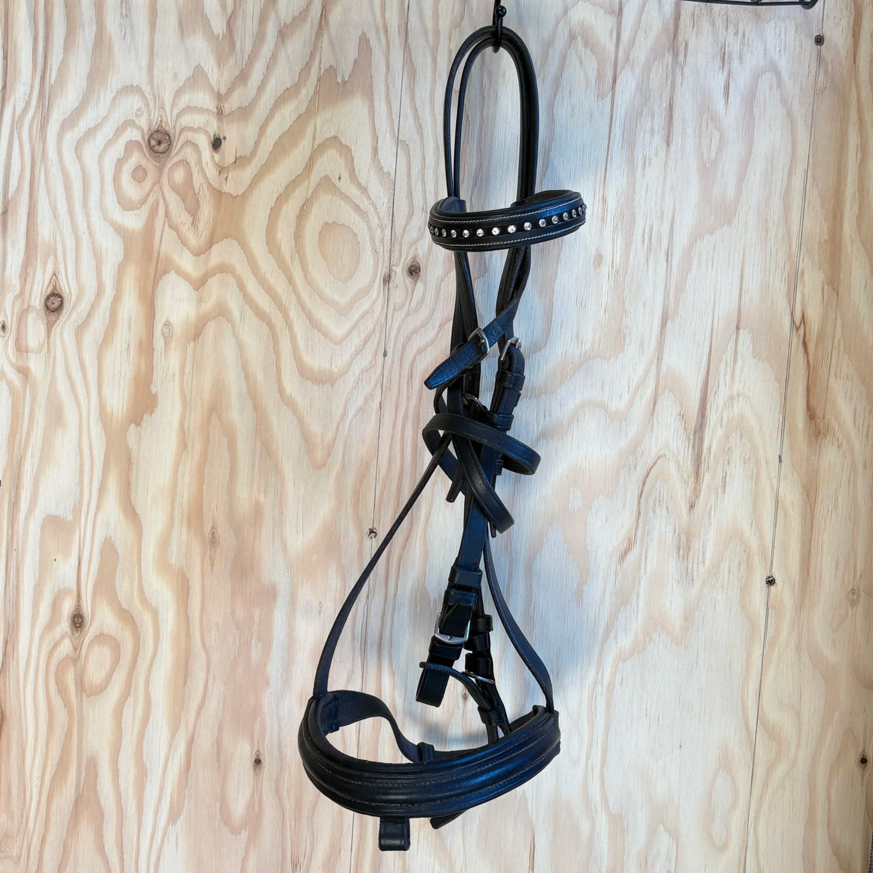 Bridal With Gem Brow Band & Rubber Reins